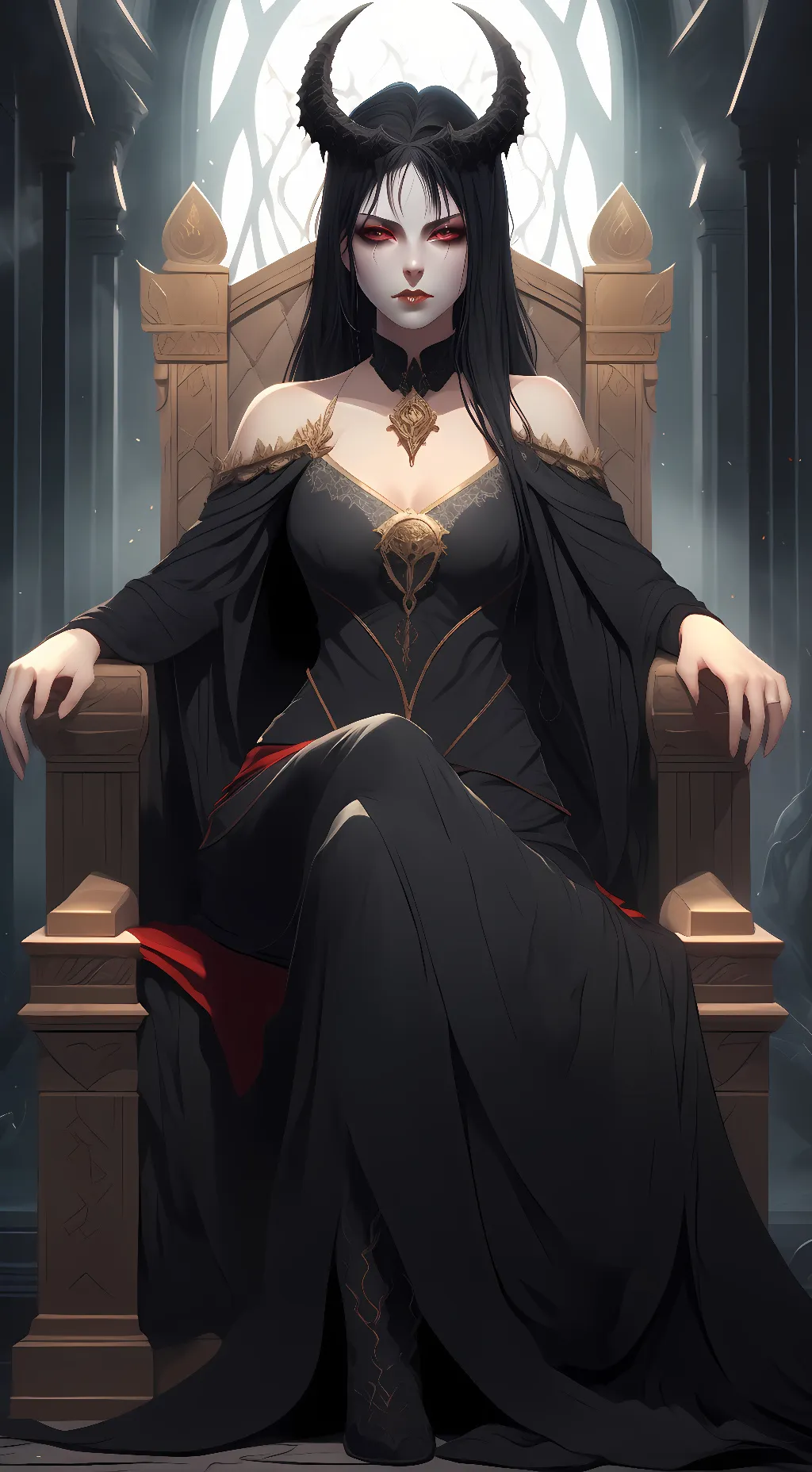ai character: goddess Lilith  background