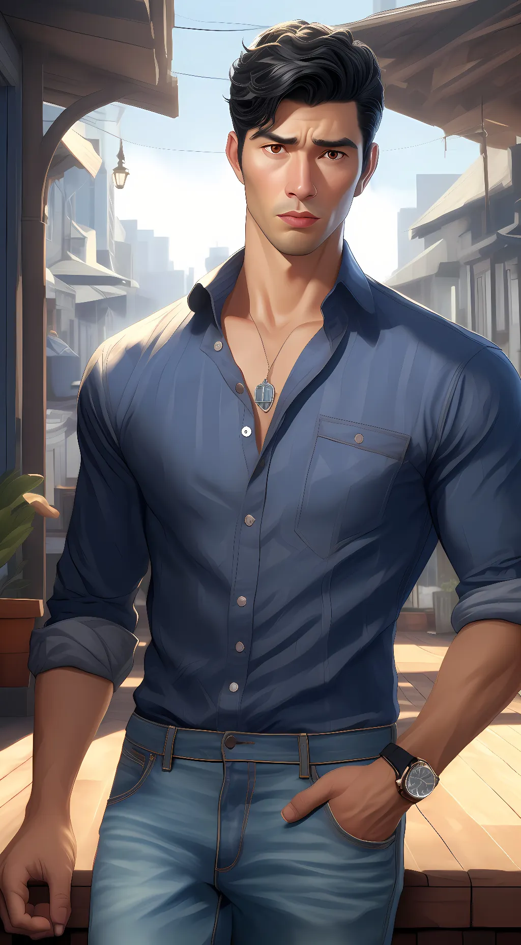 ai character: johnny tran background