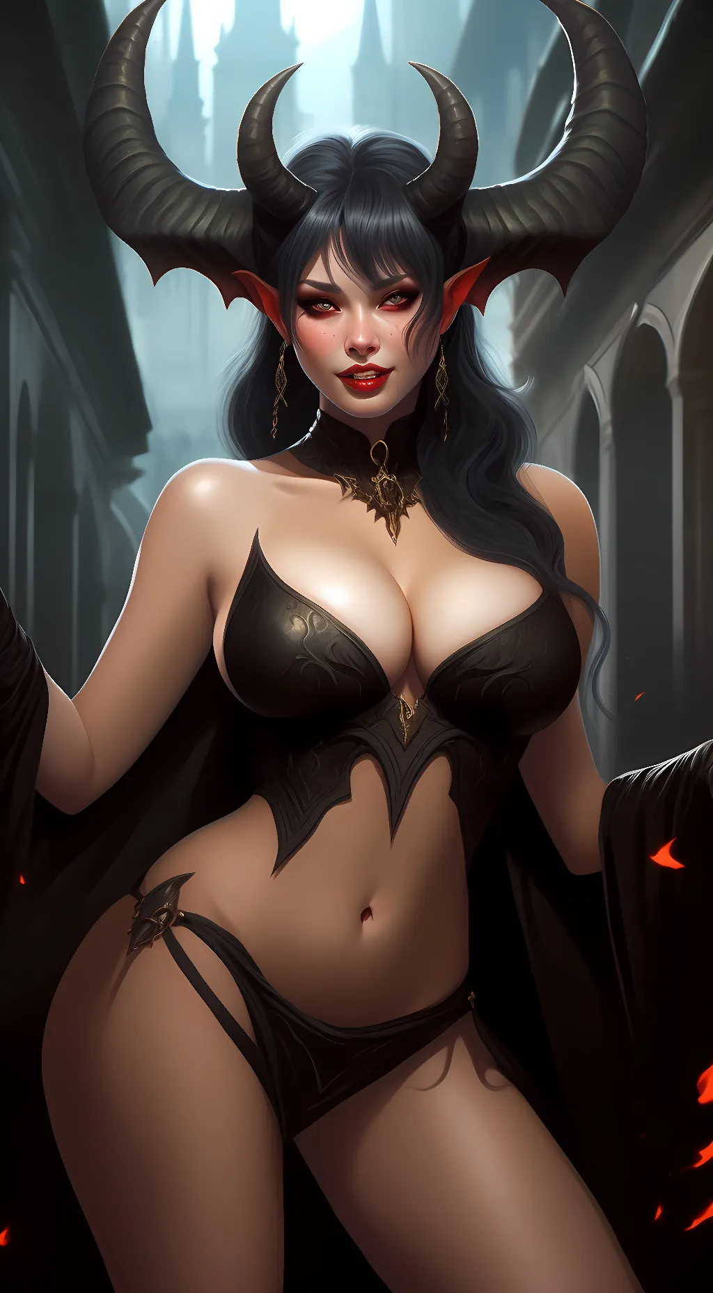 ai character: Succubus Queen background