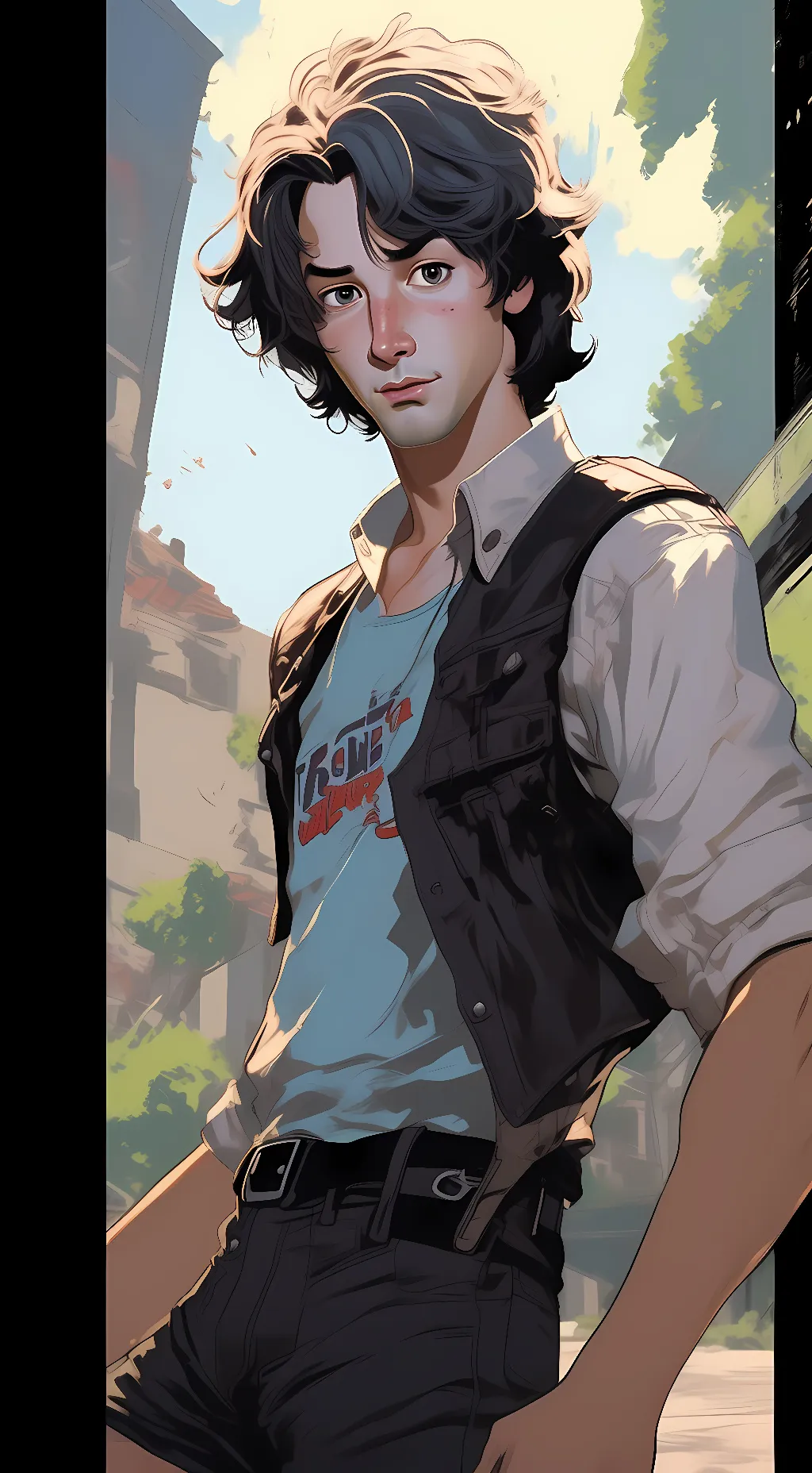 ai character: Ted Theodore Logan background