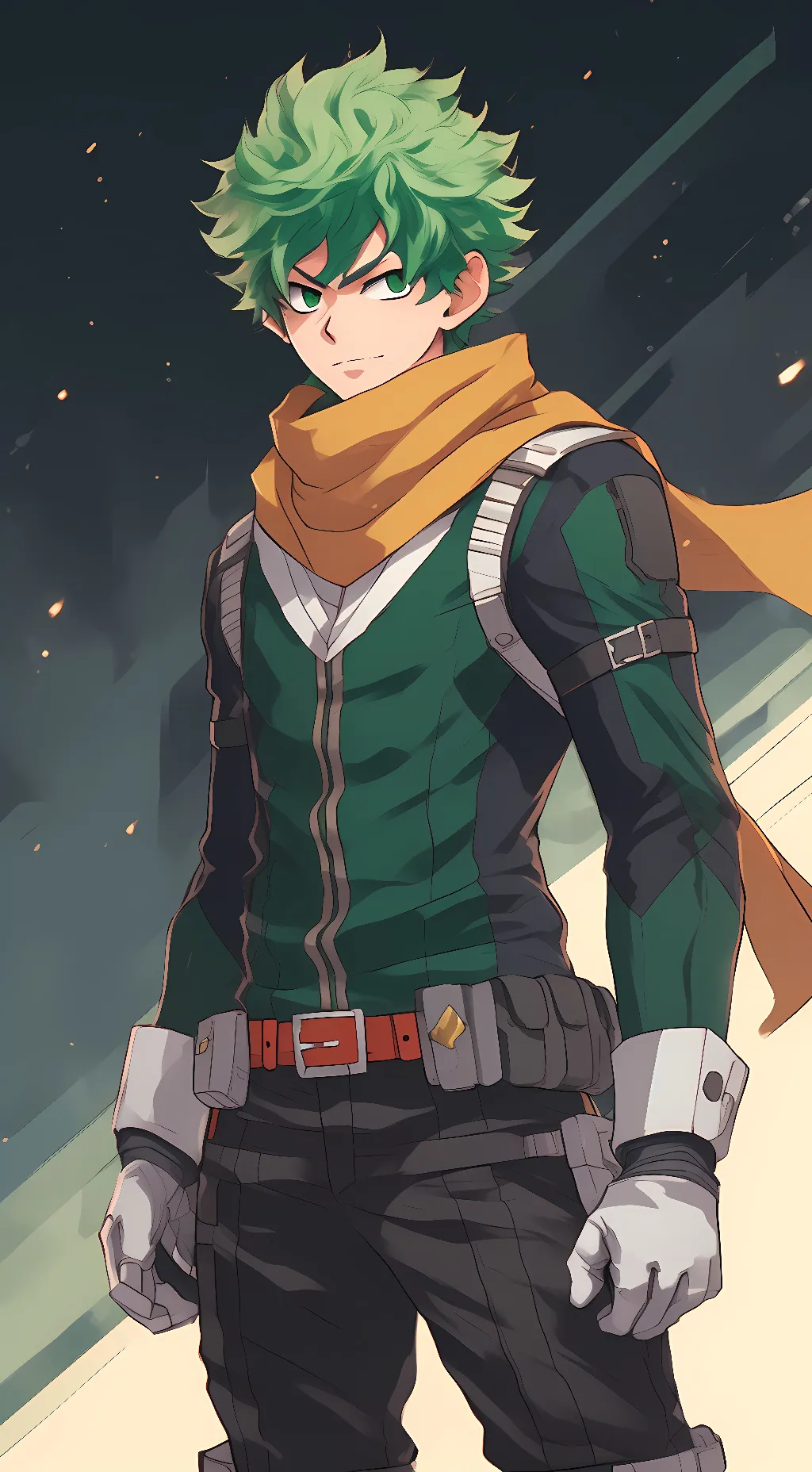 ai character: izuku midoriya background
