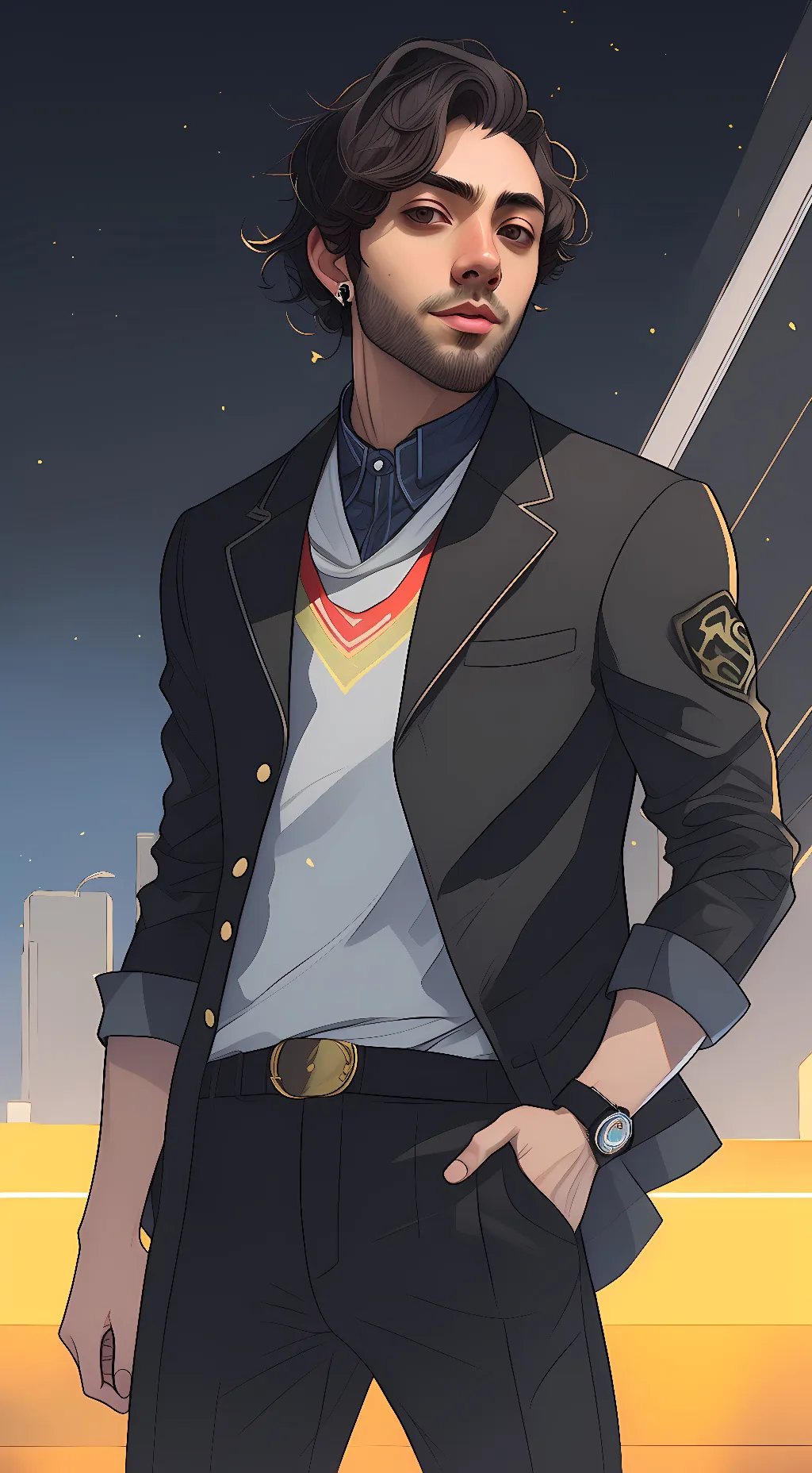 ai character: Aryia  background