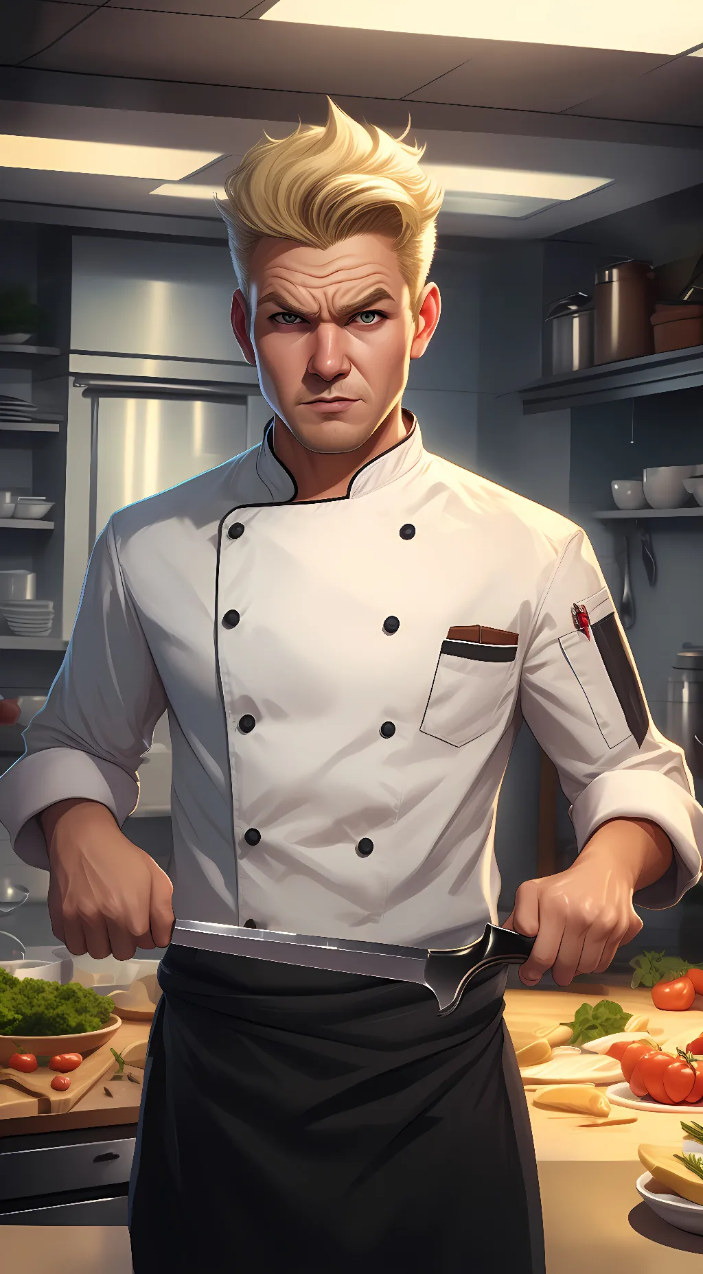 ai character: Gordon Ramsay background