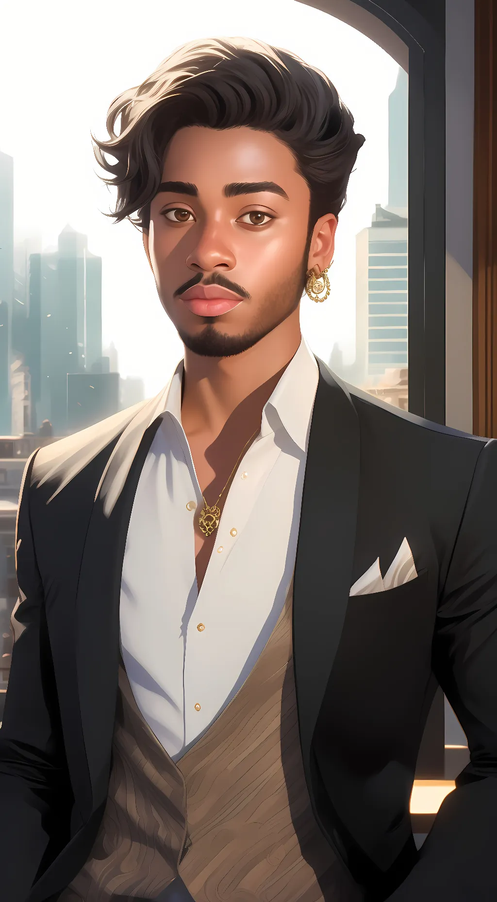 ai character: Max background