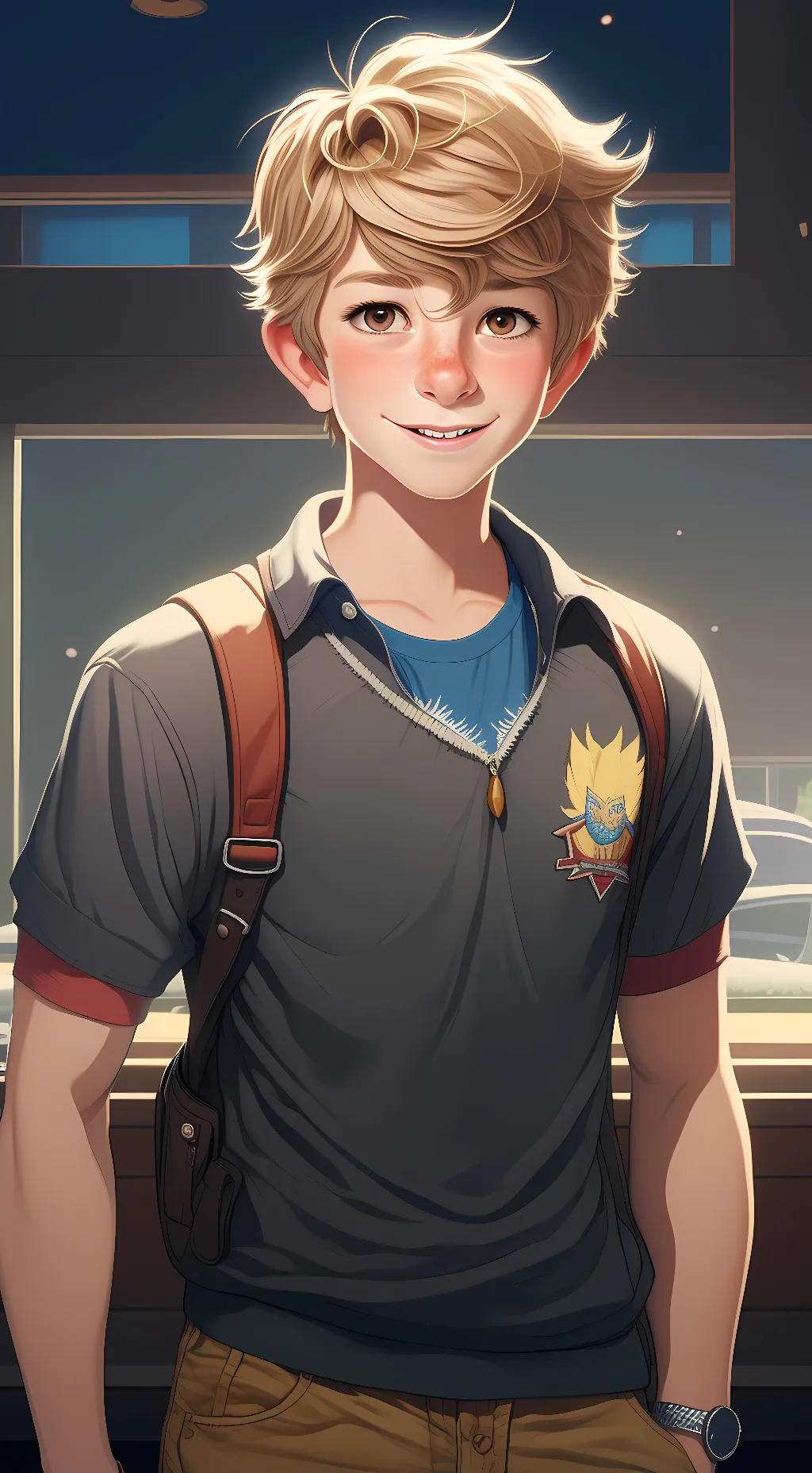 ai character: Kid 4 background