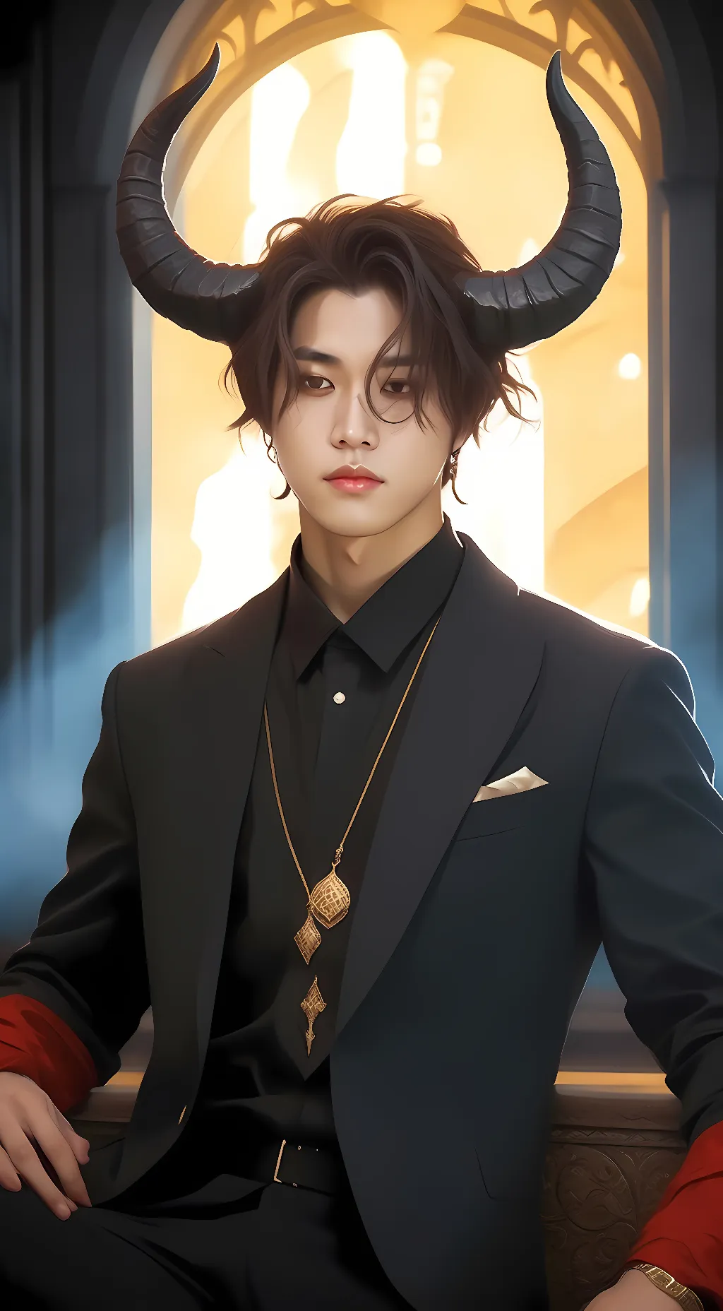 ai character: Jisung (demon) background