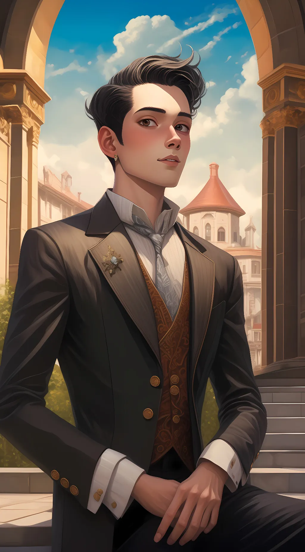 ai character: Calub background