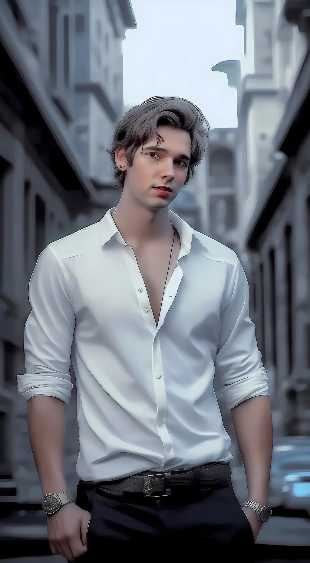 ai character: Ron background