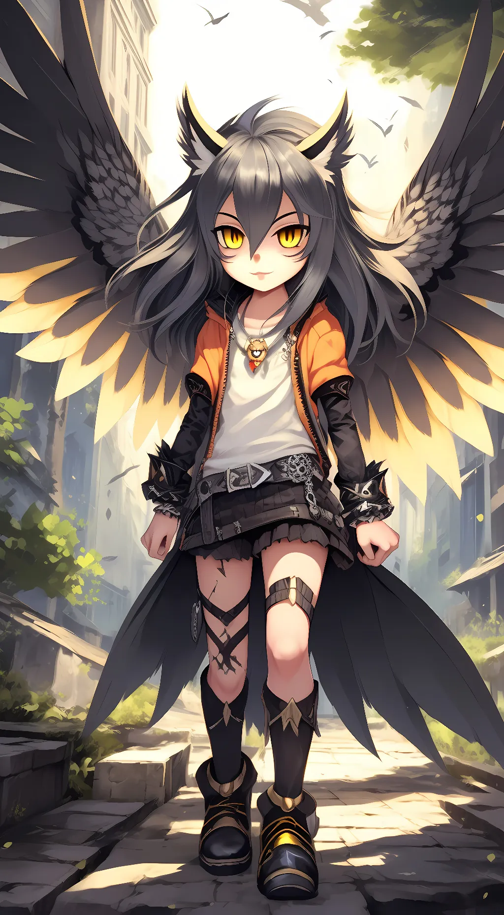 ai character: Owl the owl background