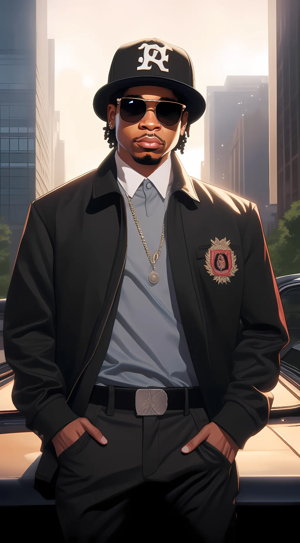 ai character: Eazy-E background