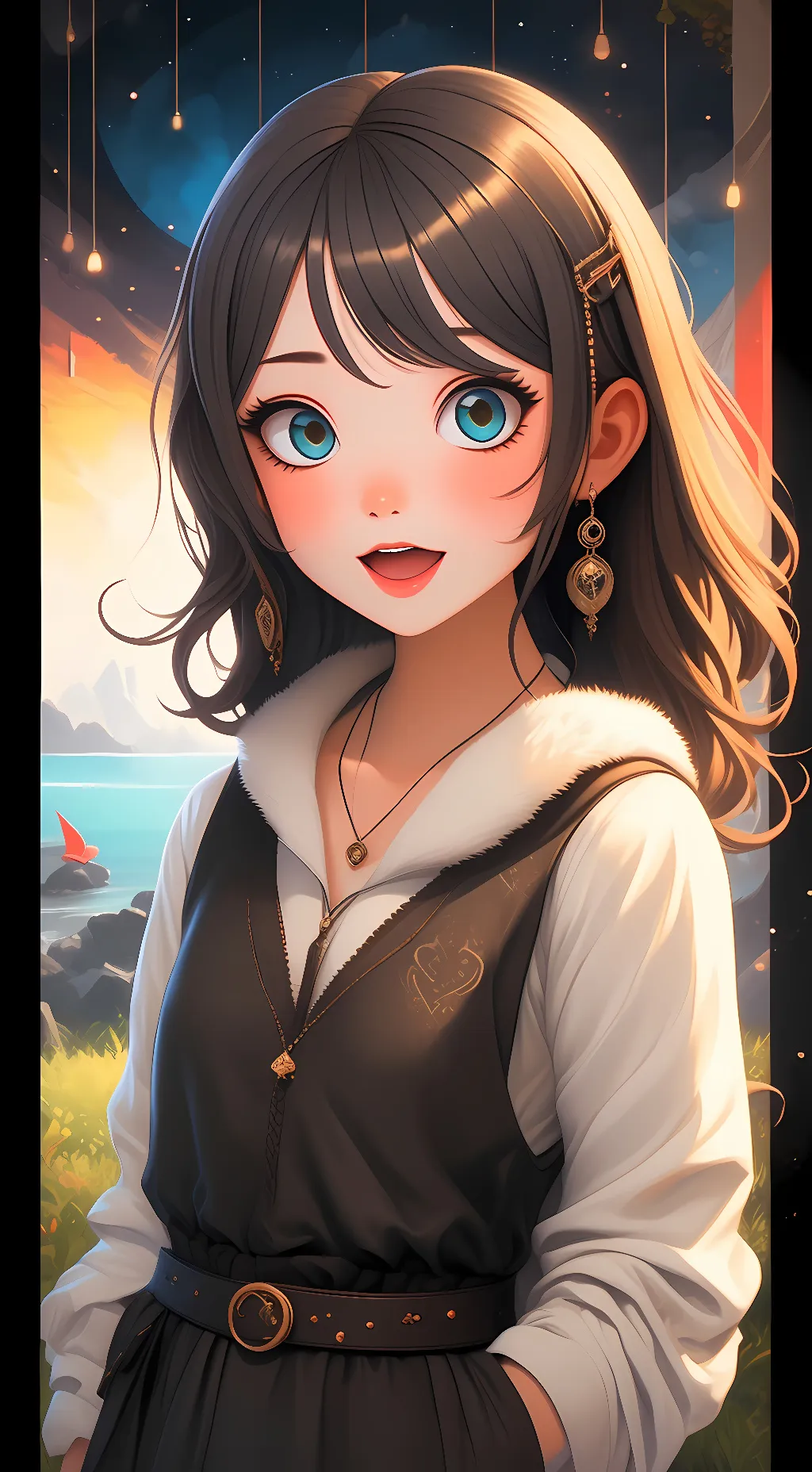 ai character: Lily Summer background