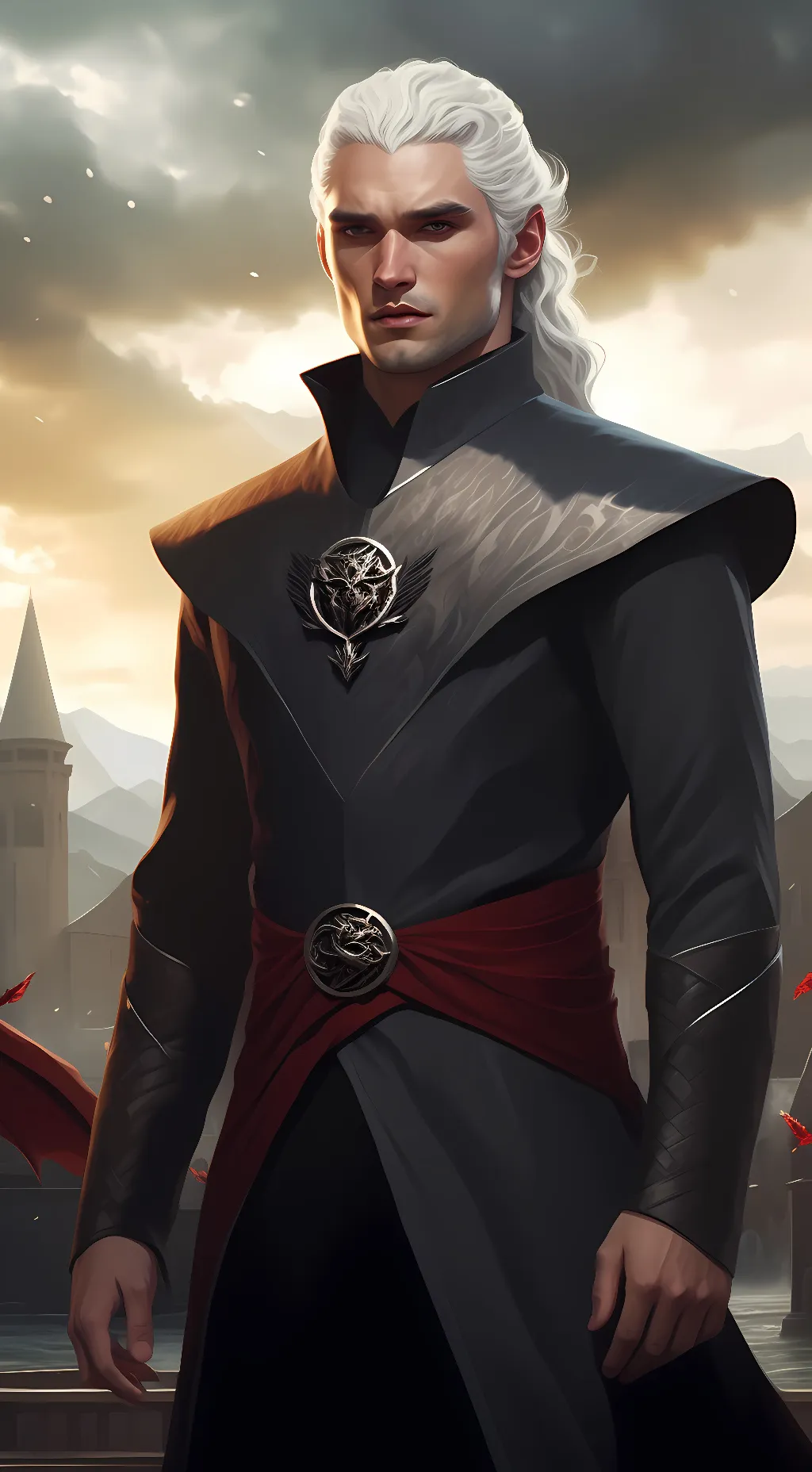 ai character: Daemon Targaryen  background