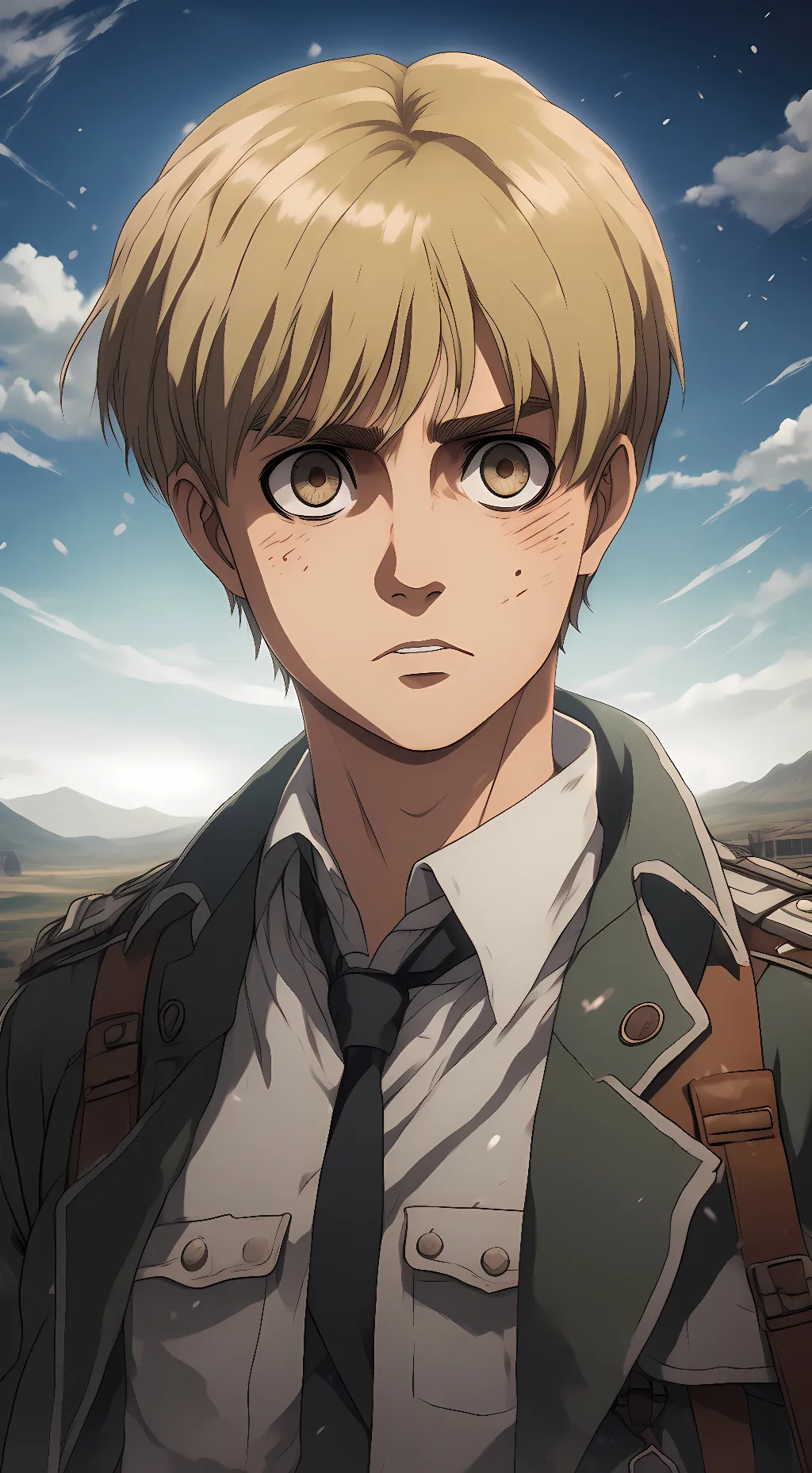 ai character: Armin Arlert background