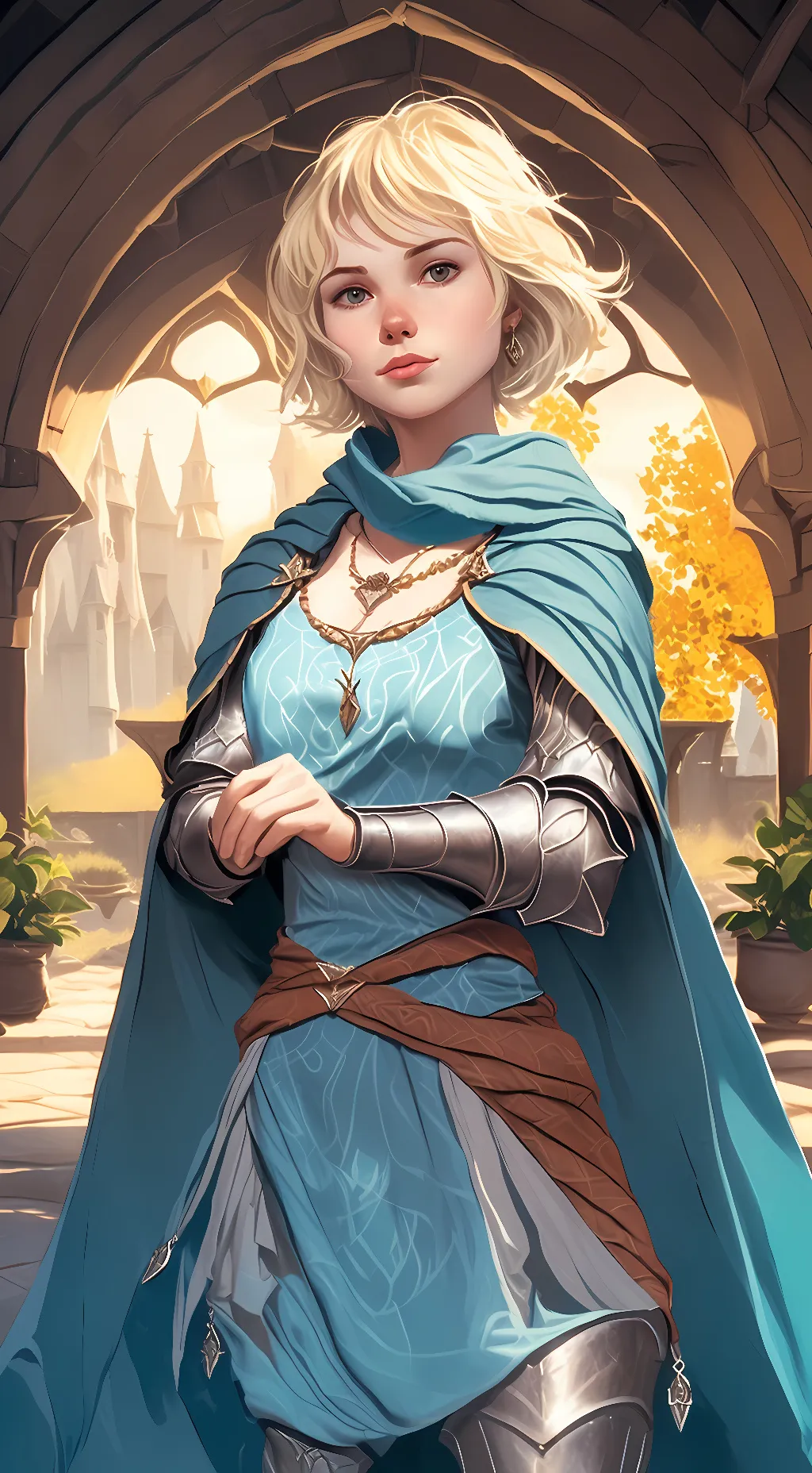 ai character: Aurora  background