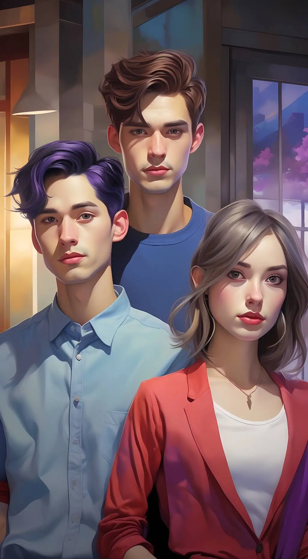 ai character: the three titans. background
