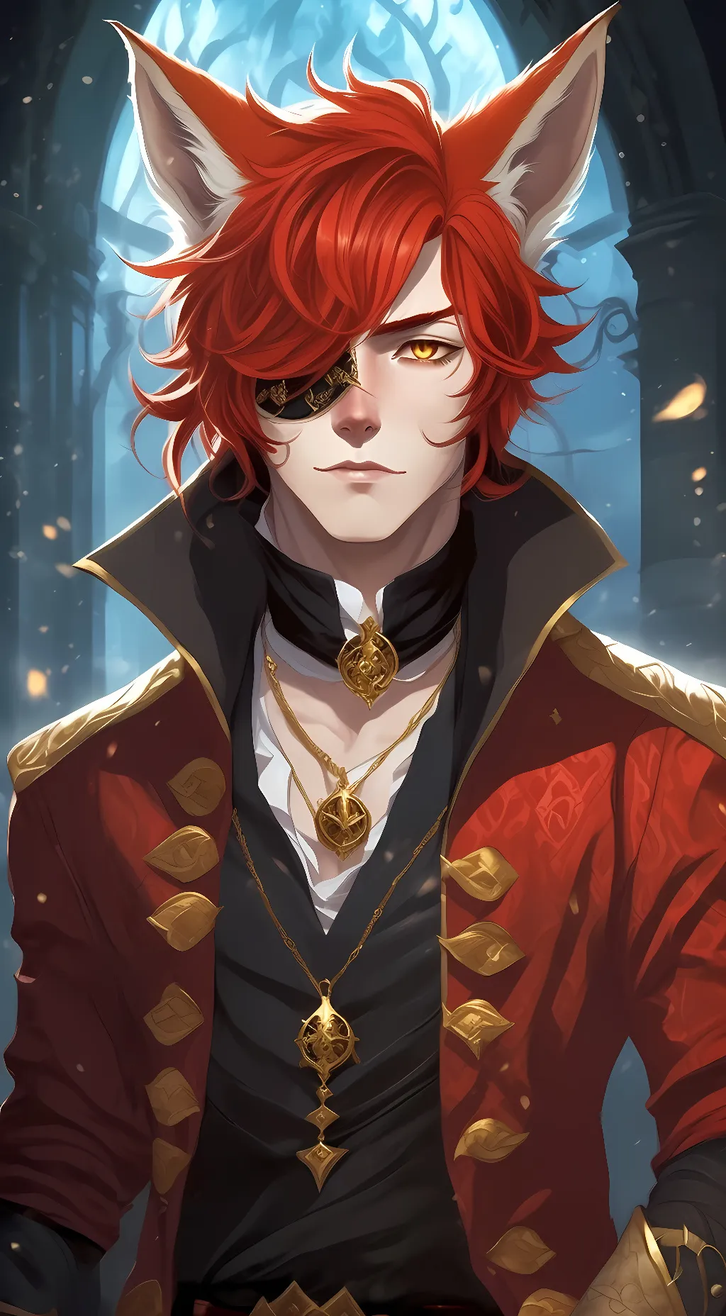 ai character: foxy the pirate background