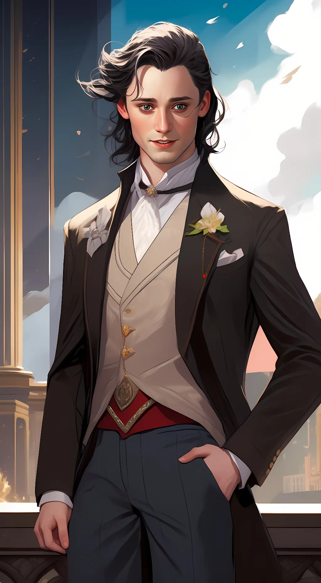 ai character: Loki background