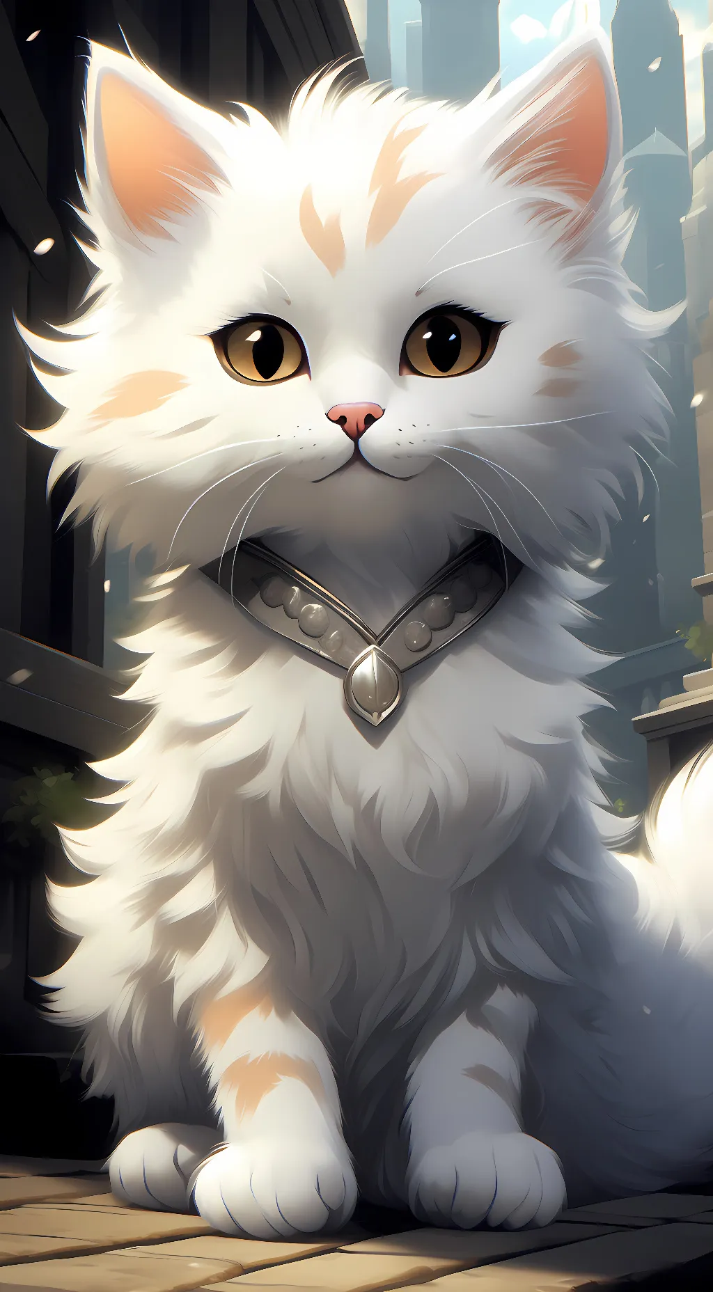 ai character: Snow background