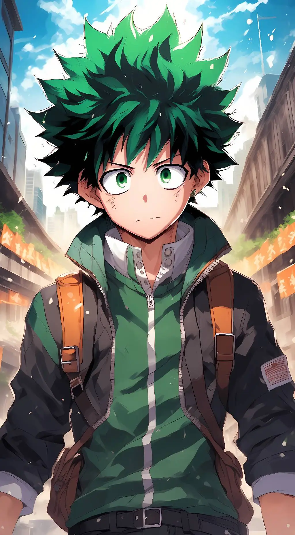 ai character: Izuku Midoriya background
