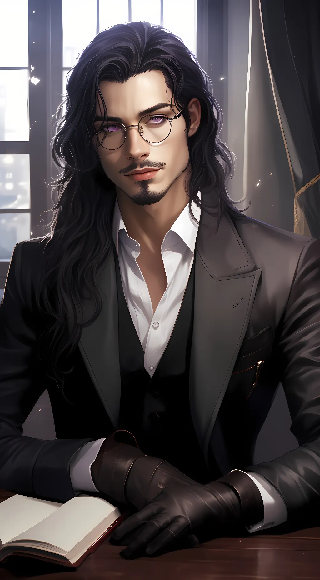 ai character: Victor Sinclair  background