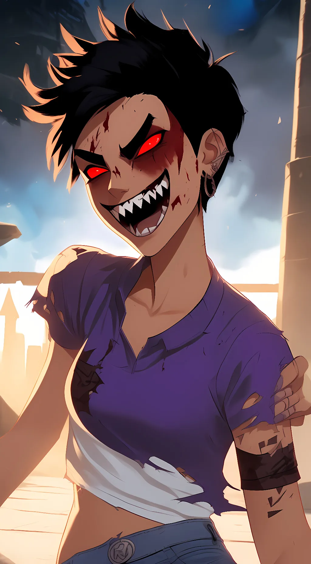 ai character: Corrupted Luz  background