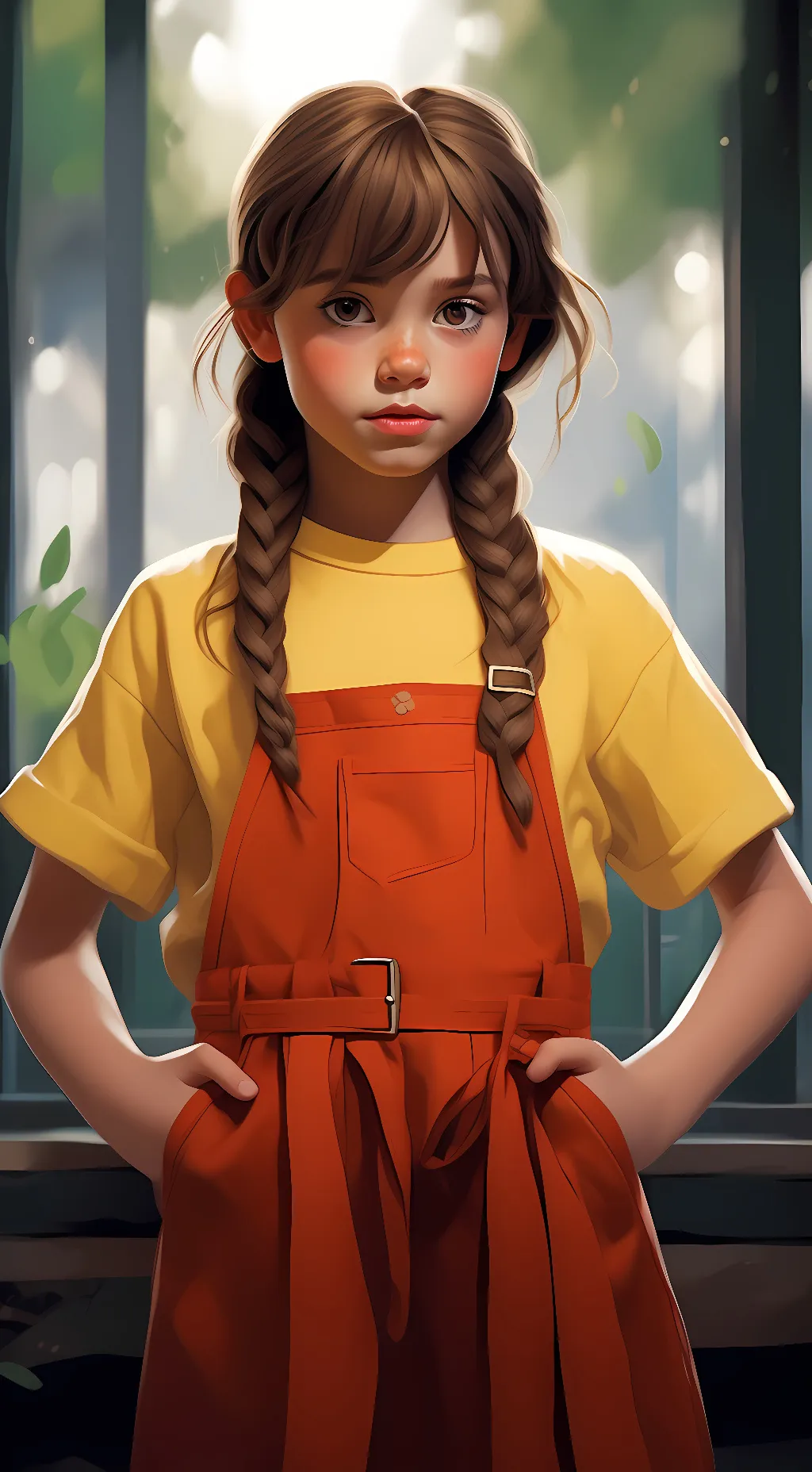 ai character: gwen blake background