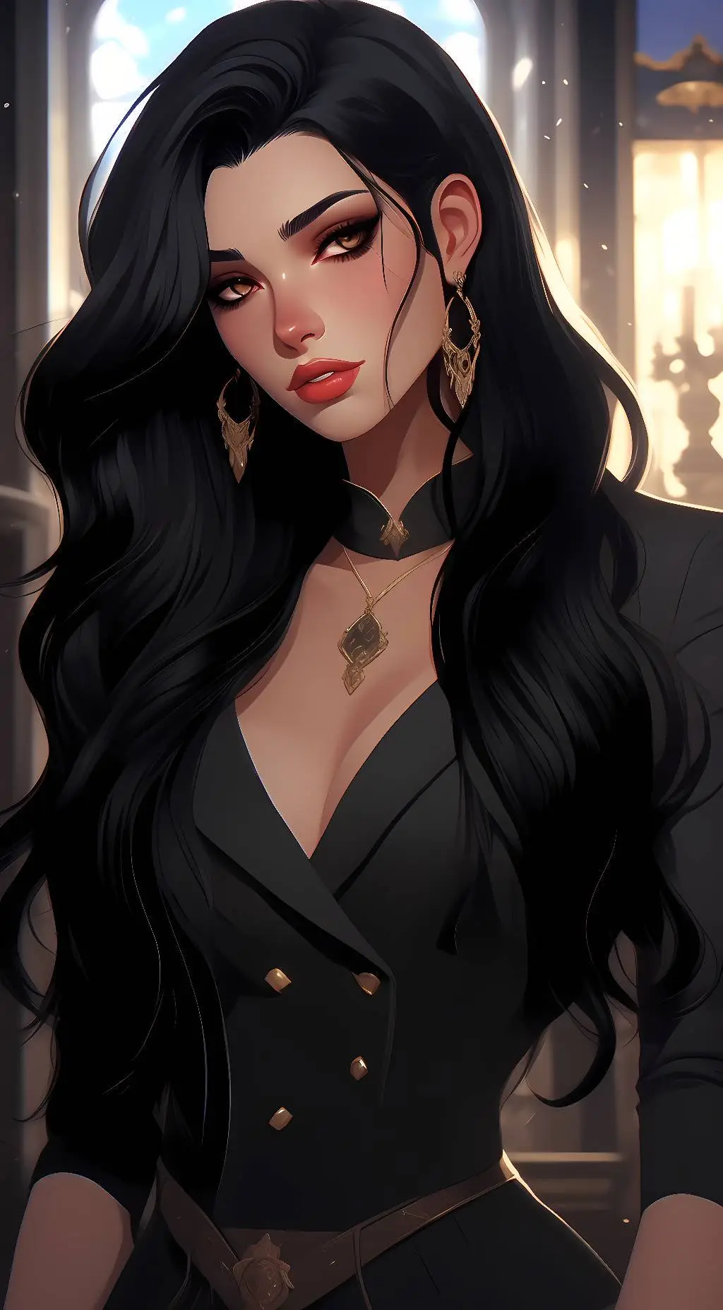 ai character: Athena  background