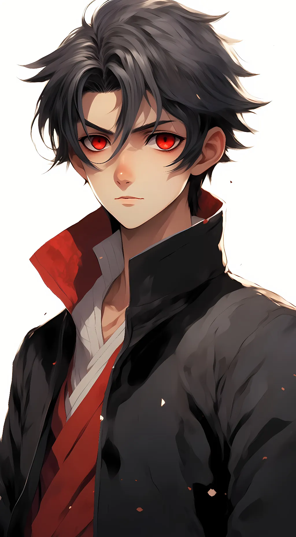 ai character: Black bolt background