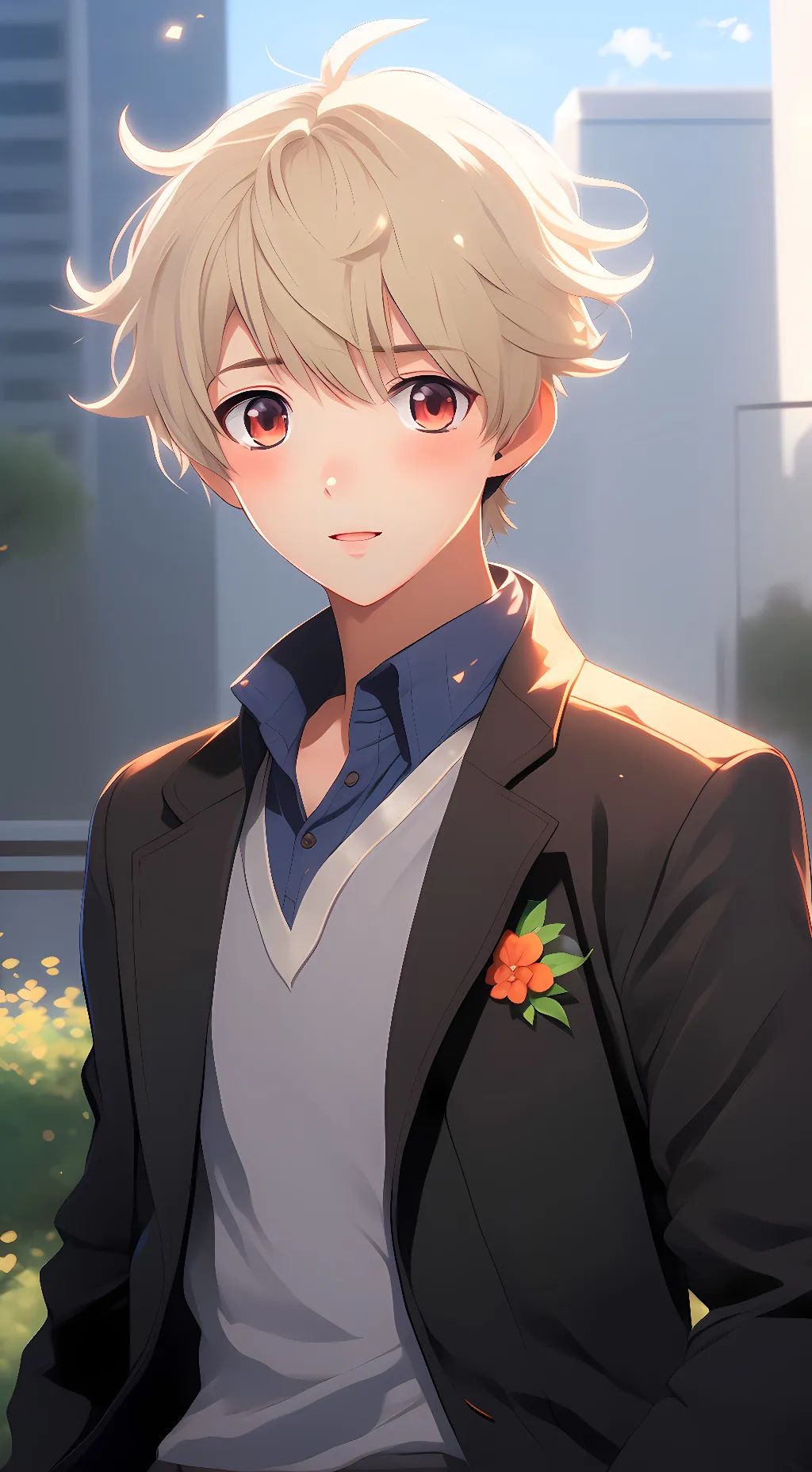 ai character: Leo White background