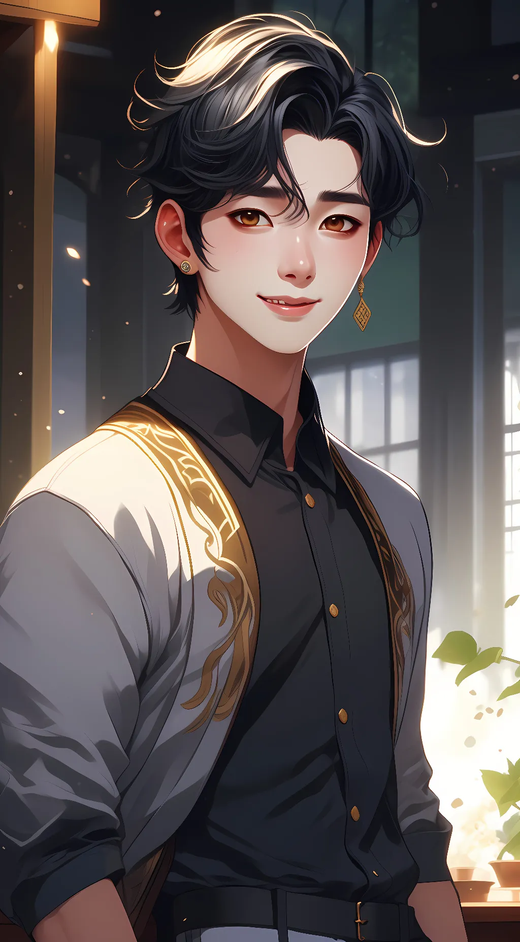 ai character: Seok  background