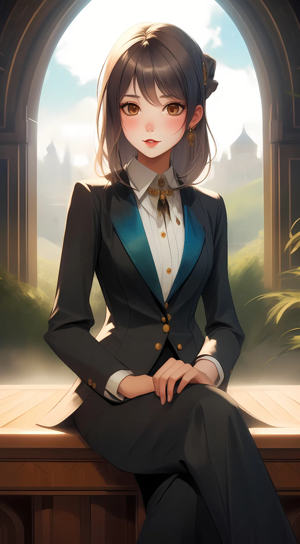 ai character: Anne  background