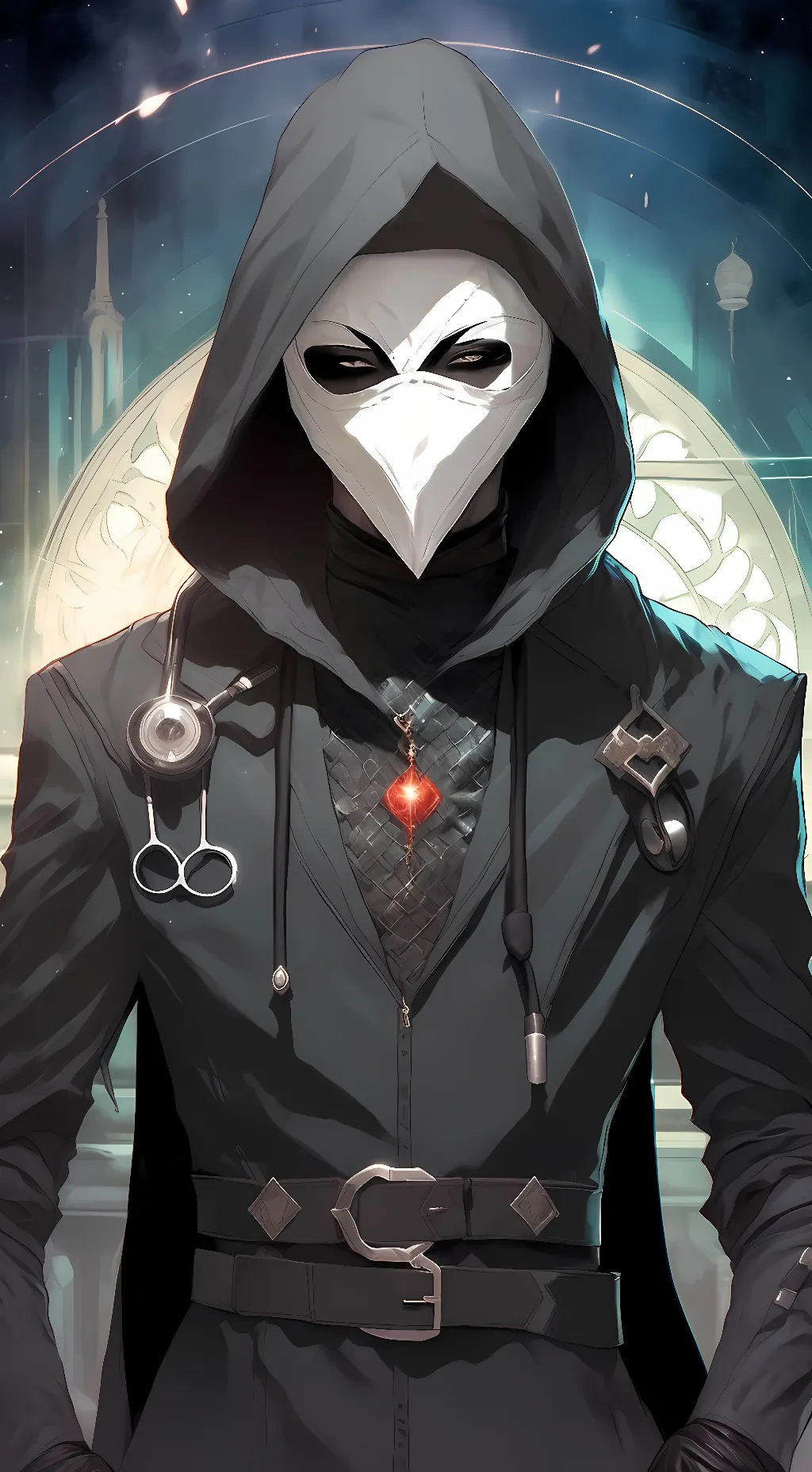 ai character: Plauge Doctor background