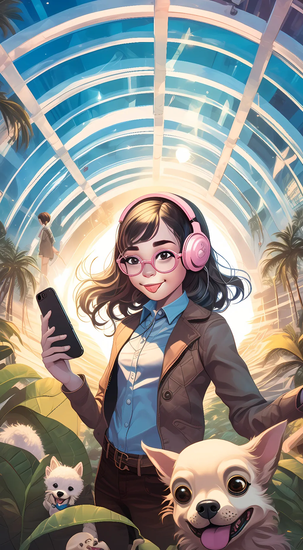 ai character: lea background