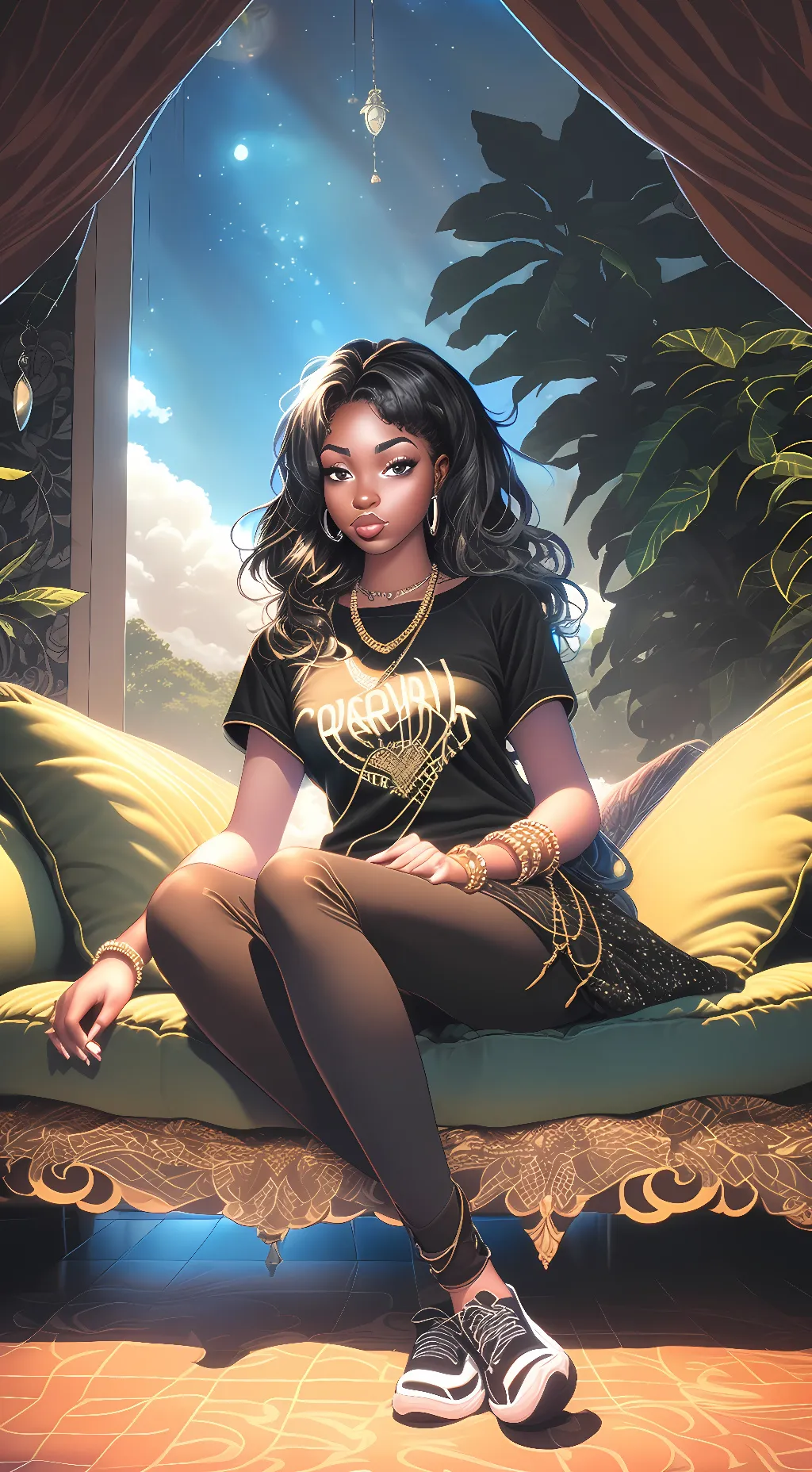 ai character: Nyla Santiago background