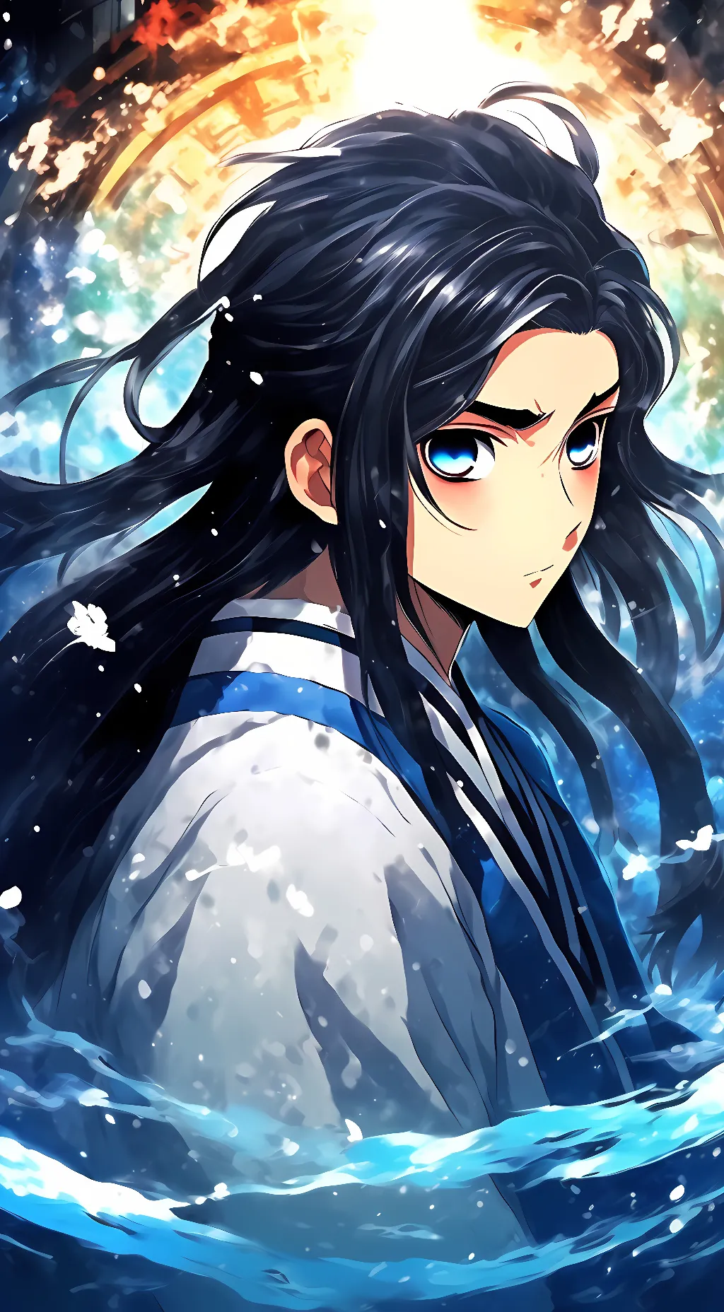 ai character: giyu tomioka  background