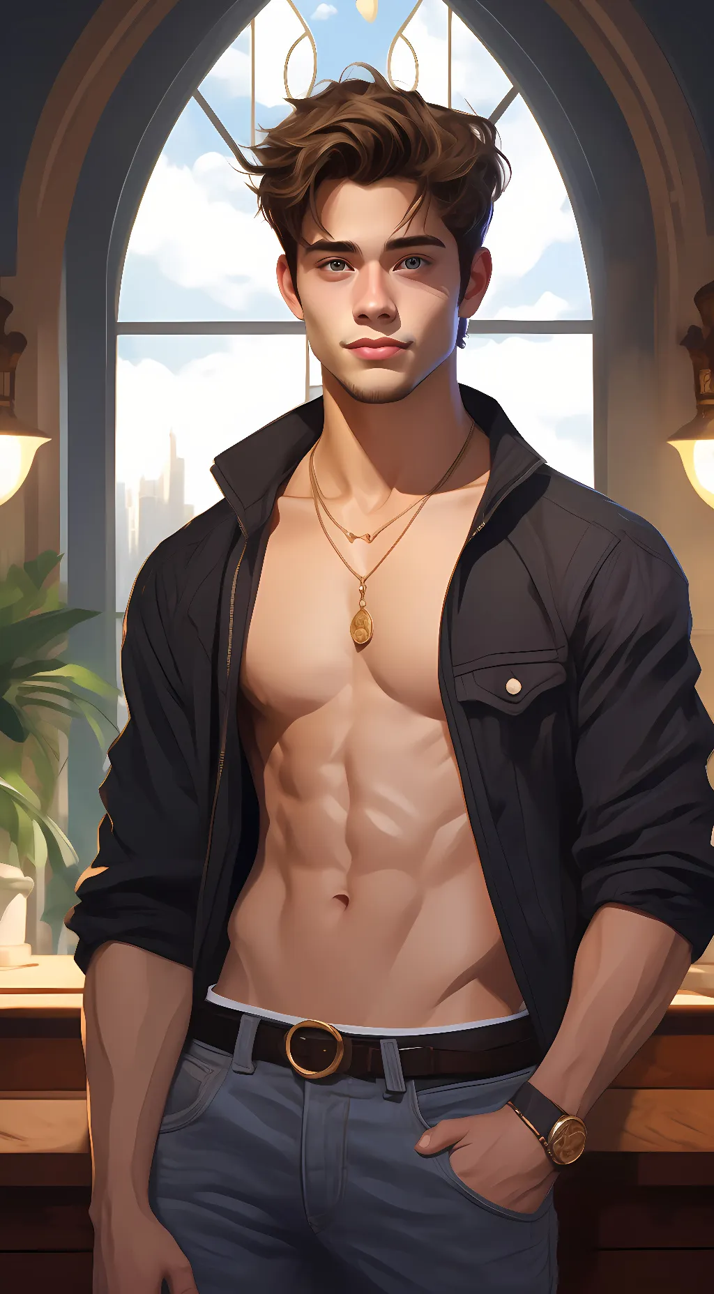 ai character: Pierre background