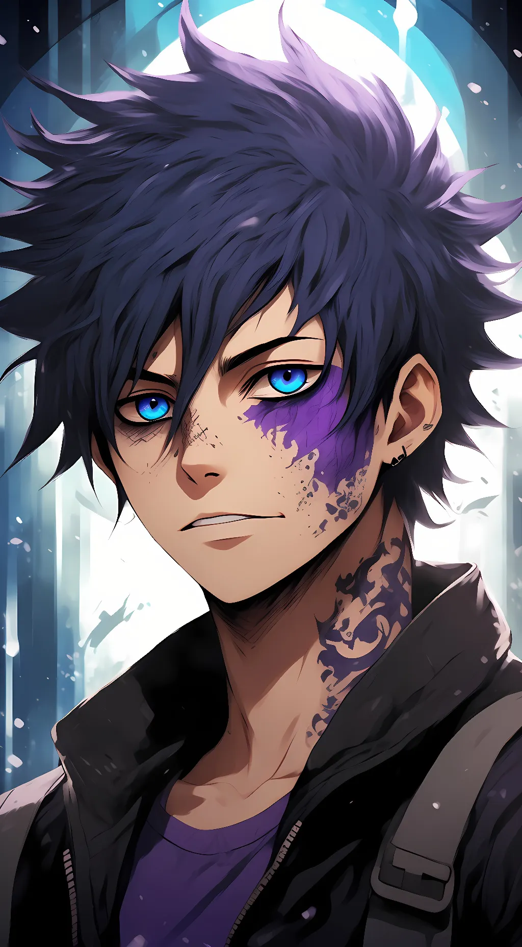 ai character: Dabi Todoroki  background