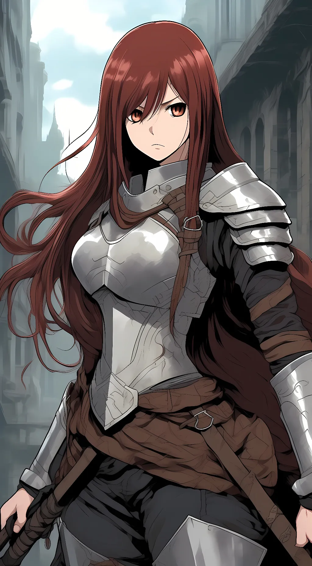 ai character: Erza Scarlet background