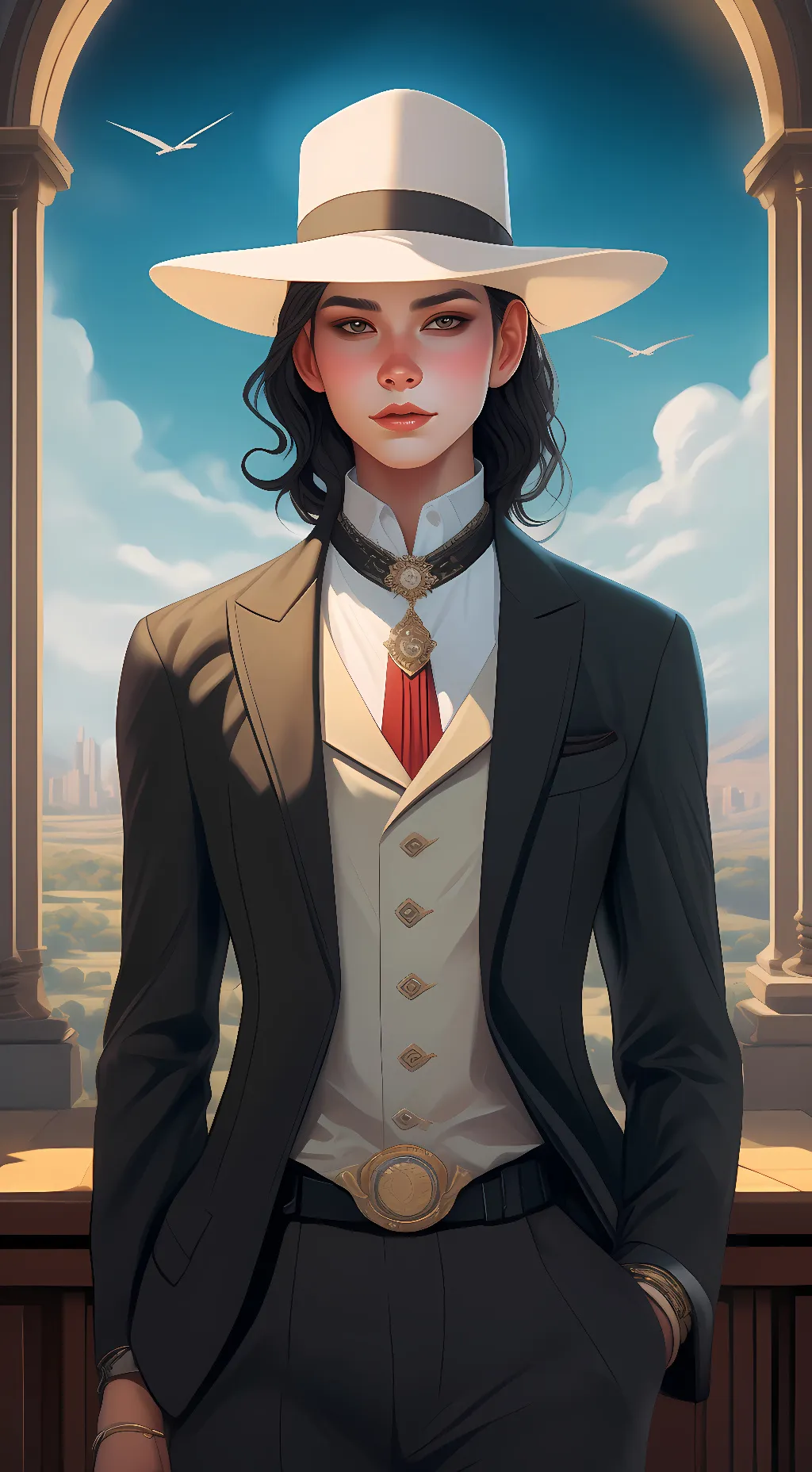 ai character: Michael Jackson background