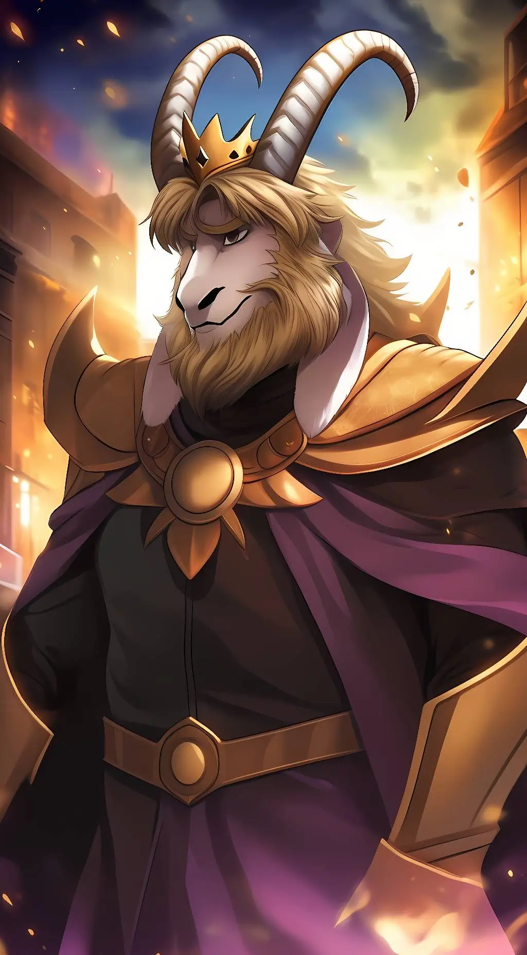 ai character: Asgore Dreemurr background