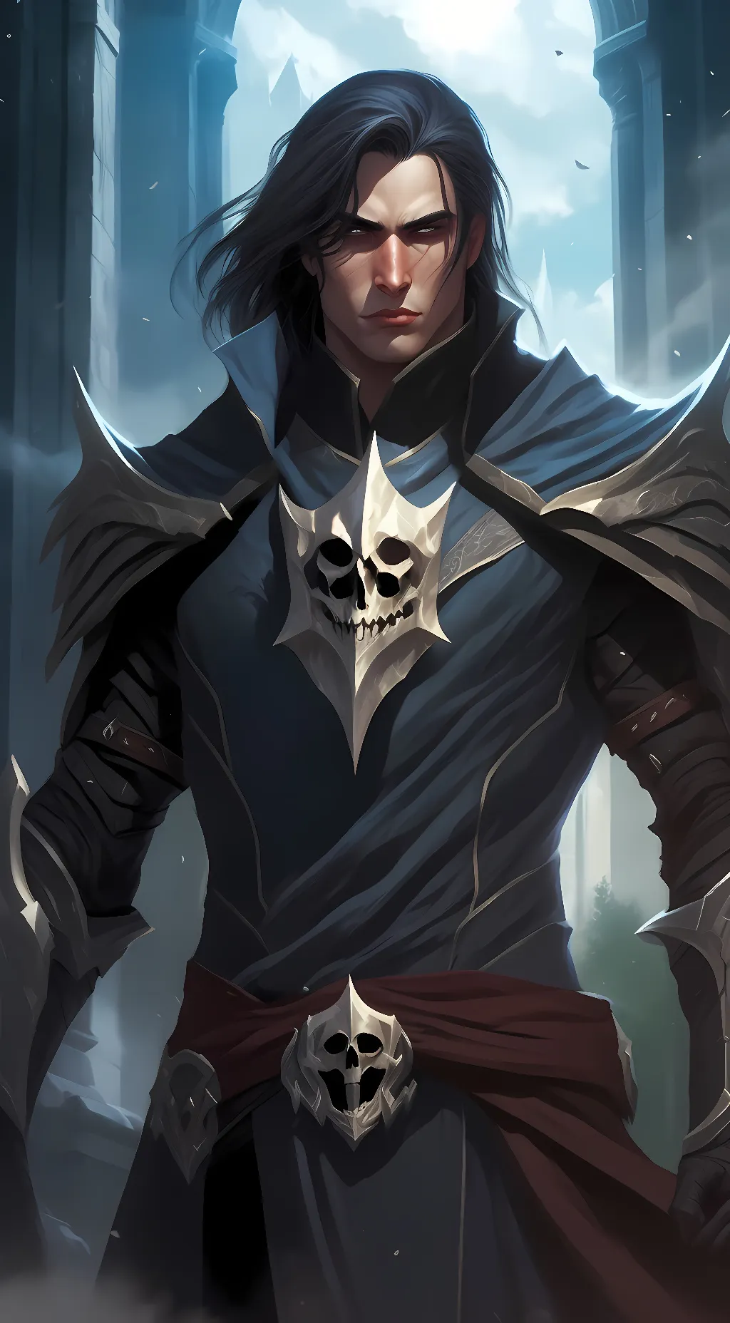 ai character: iron wolfcreeper background