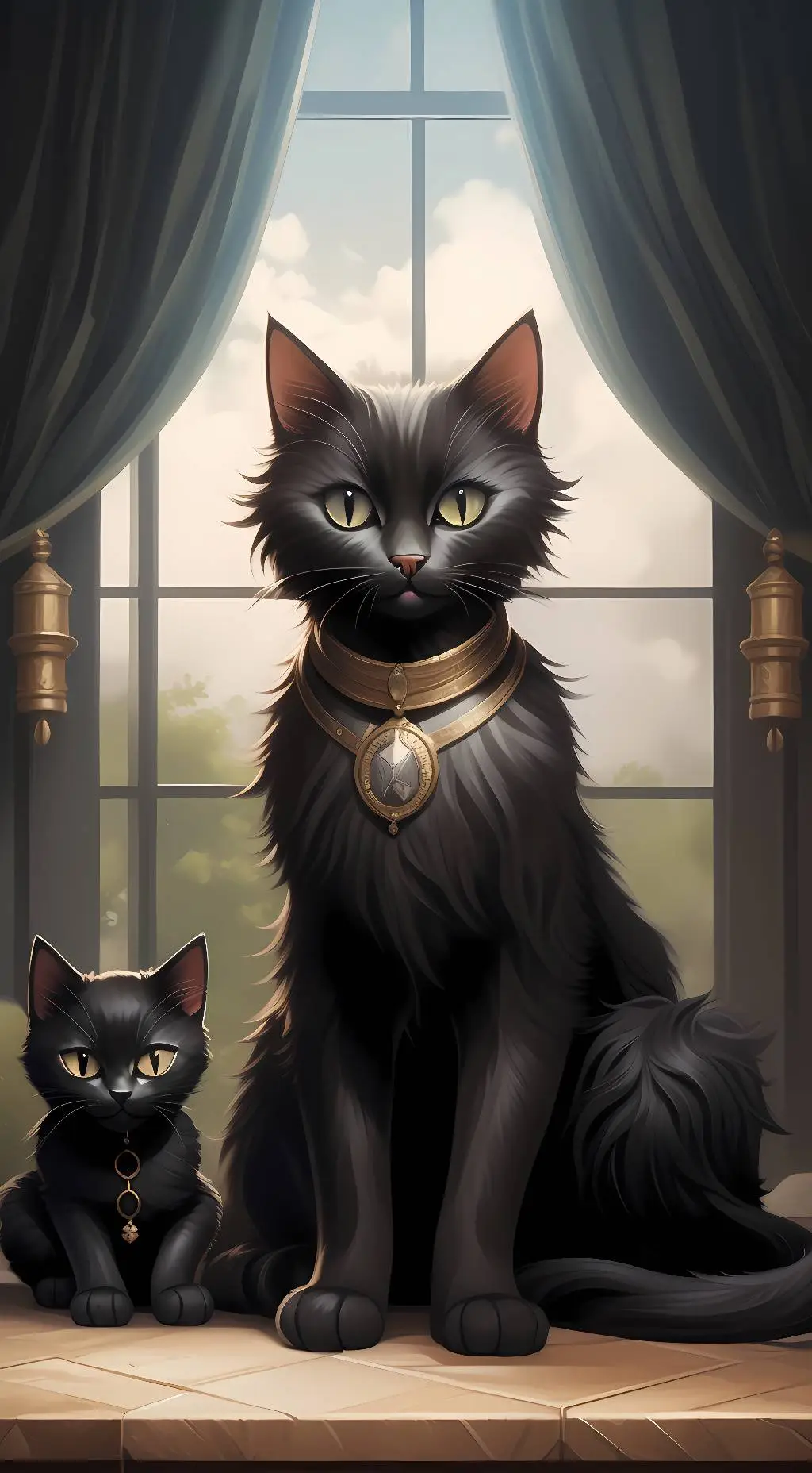 ai character: Life as a kitten background