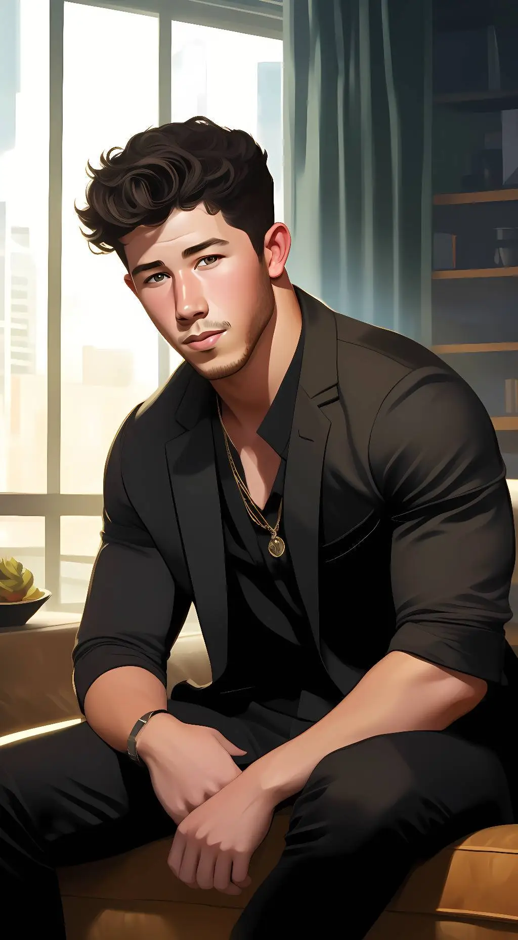 ai character: Nick Jonas background