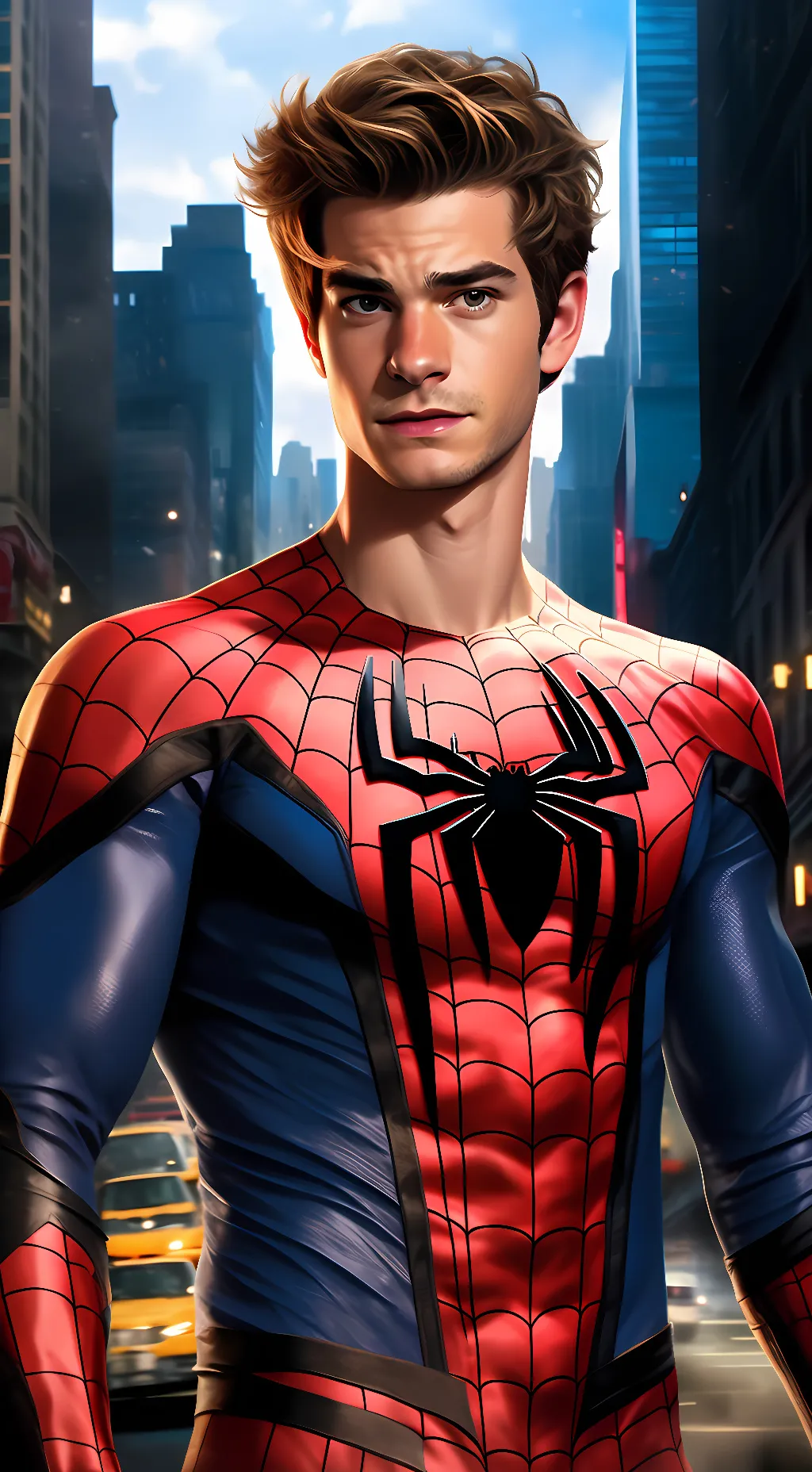 ai character: Peter Parker TASM background