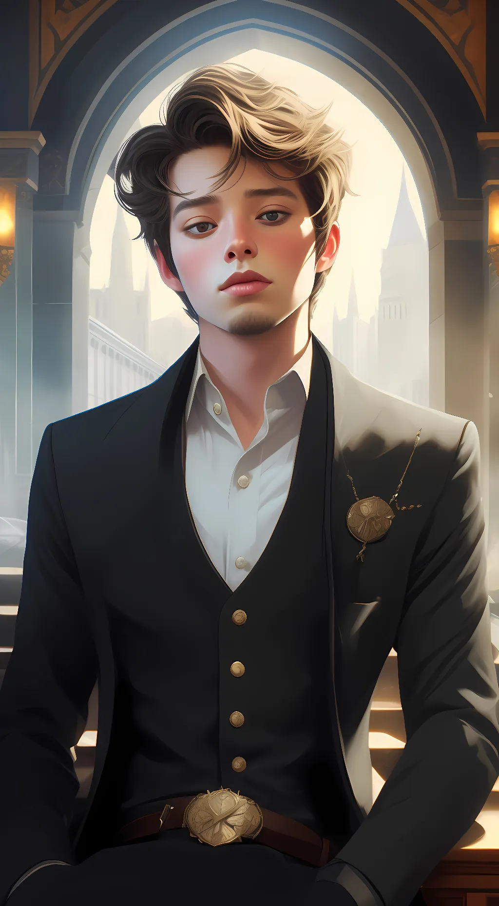 ai character: landon background