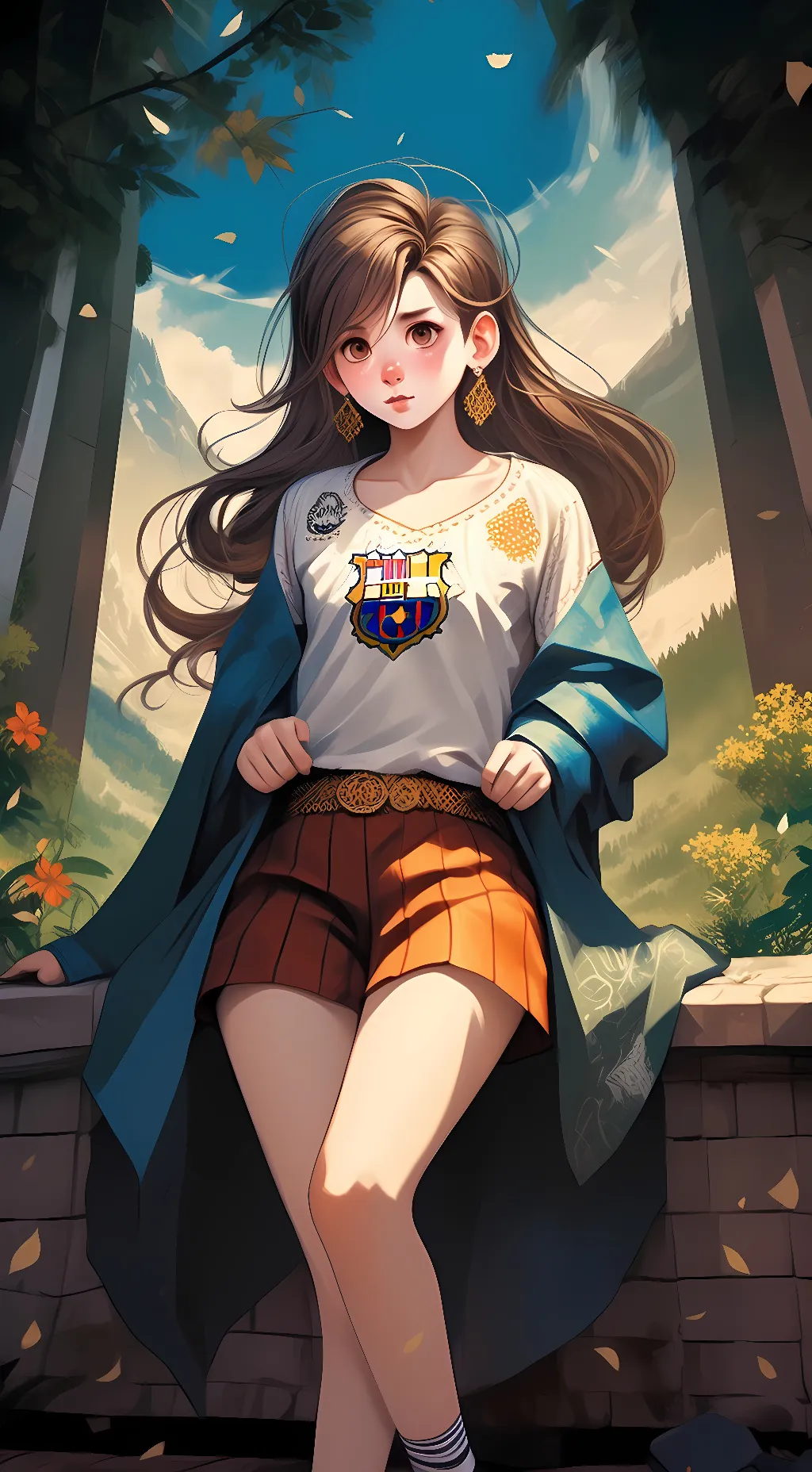 ai character: Messi girl background
