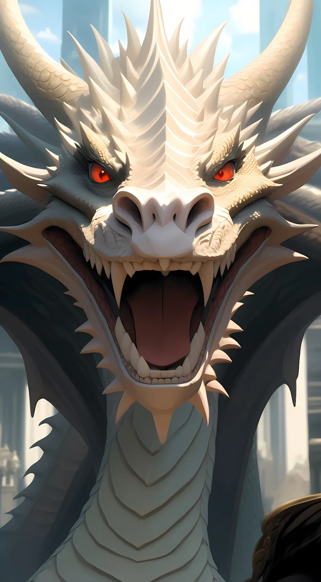 ai character: dragon  background