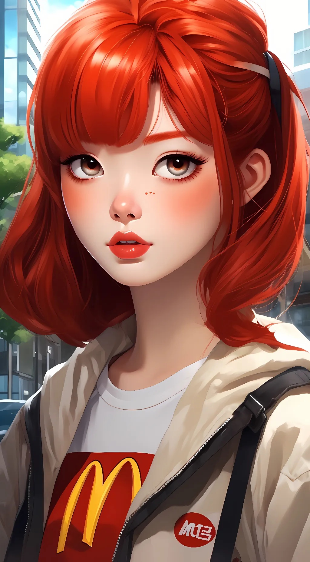 ai character: idk her name  background