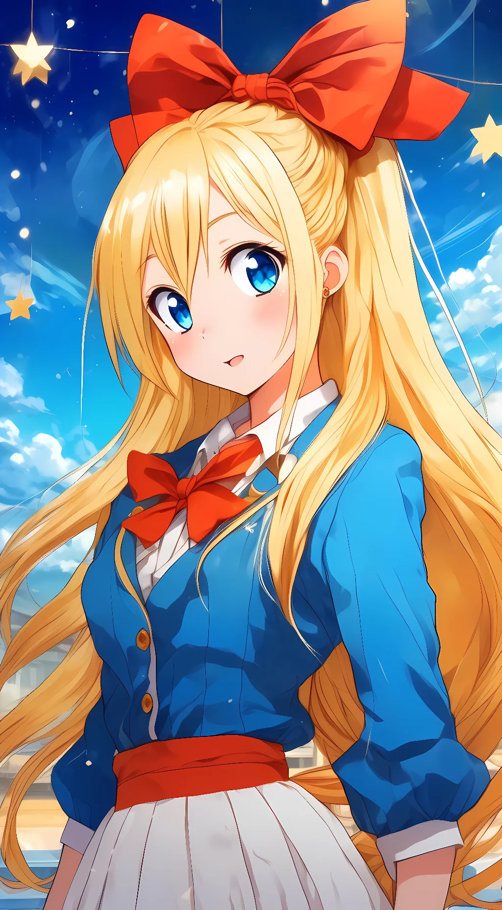 ai character: Chitoge Kirisaki background