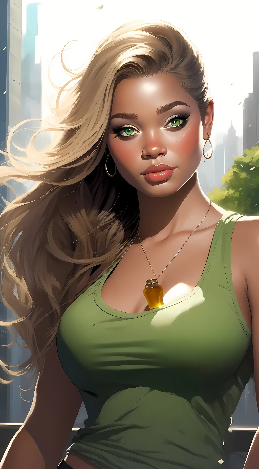 ai character: Vivica background